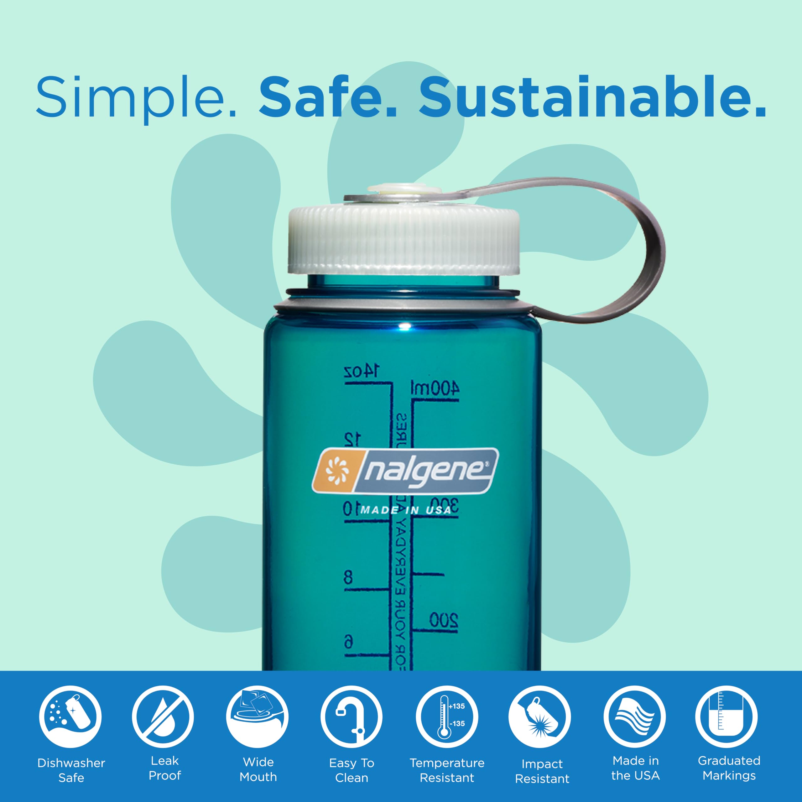 Foto 3 pulgar | Botella De Agua Nalgene Sustain Tritan Sin Bpa, 500 Ml, Boca Ancha - Venta Internacional.