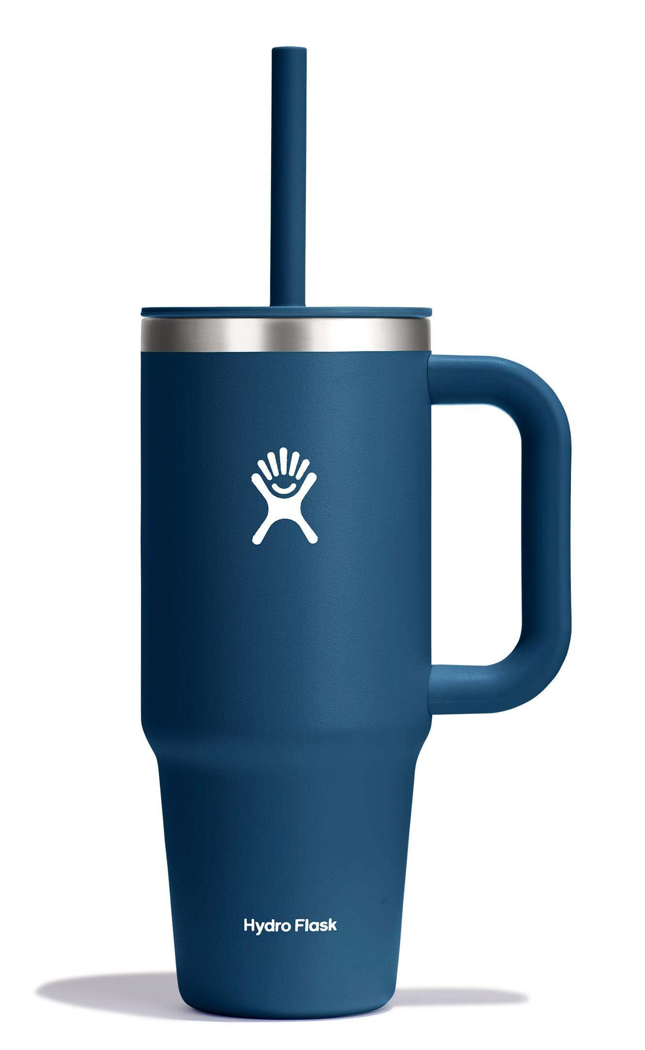 Foto 2 pulgar | Vaso Hidráulico De Viaje Con Asa, Tapa Y Pajita, 700 Ml, Azul - Venta Internacional.