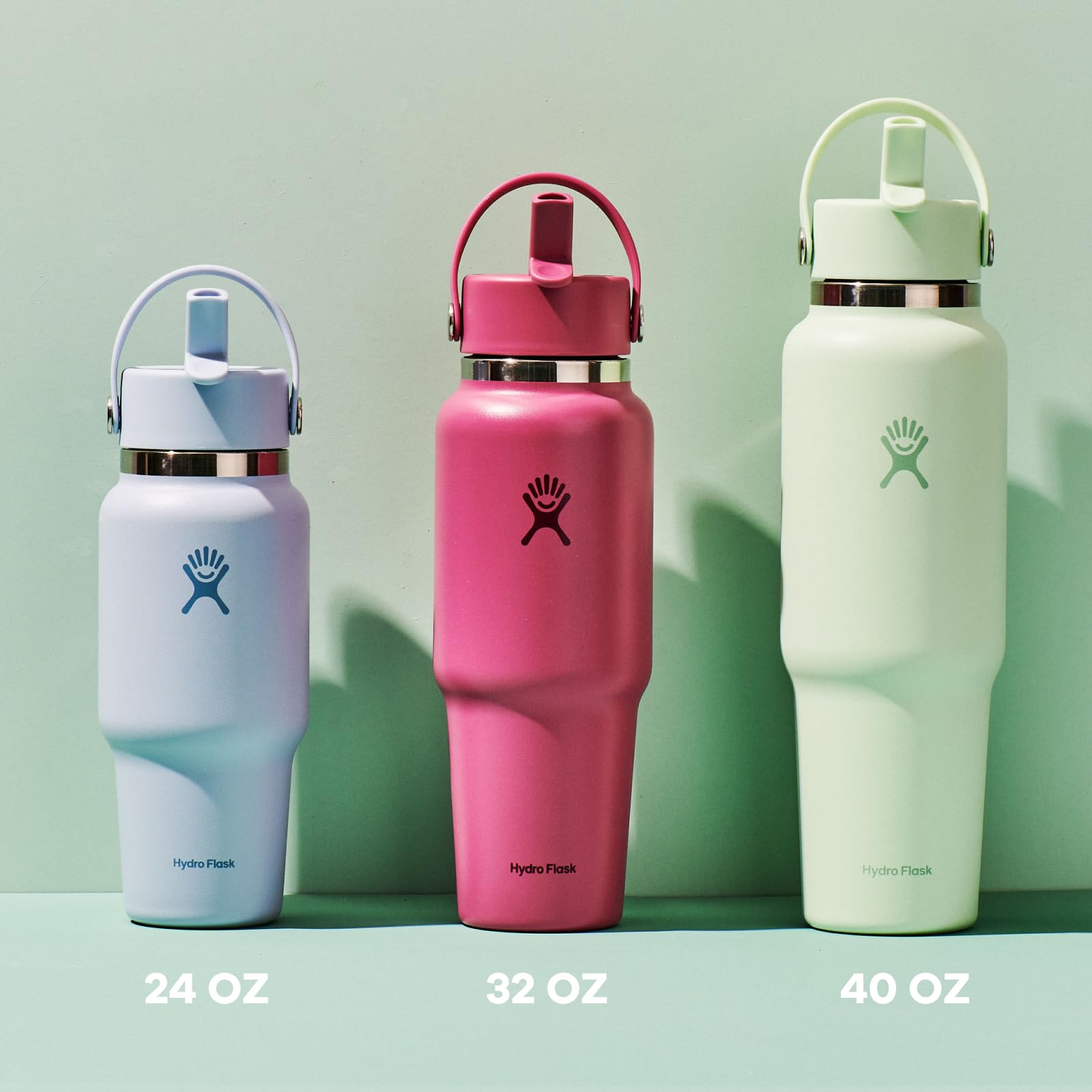 Foto 2 | Botella De Viaje Hydro Flask Wide Flex Straw 1.2 L Blanca - Venta Internacional.