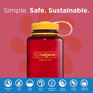 Foto 2 | Botella De Agua Nalgene Lightweight Sustain Tritan, 1 L, Montaje Ancho - Venta Internacional.