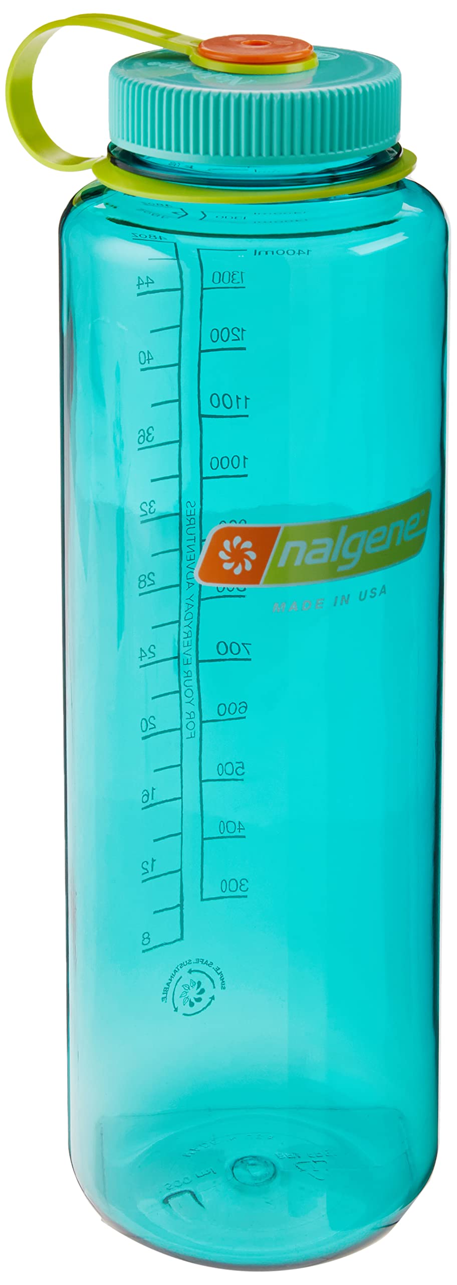 Botella De Agua Nalgene Sustain Tritan Sin Bpa De 1,4 L De Boca Ancha - Venta Internacional.