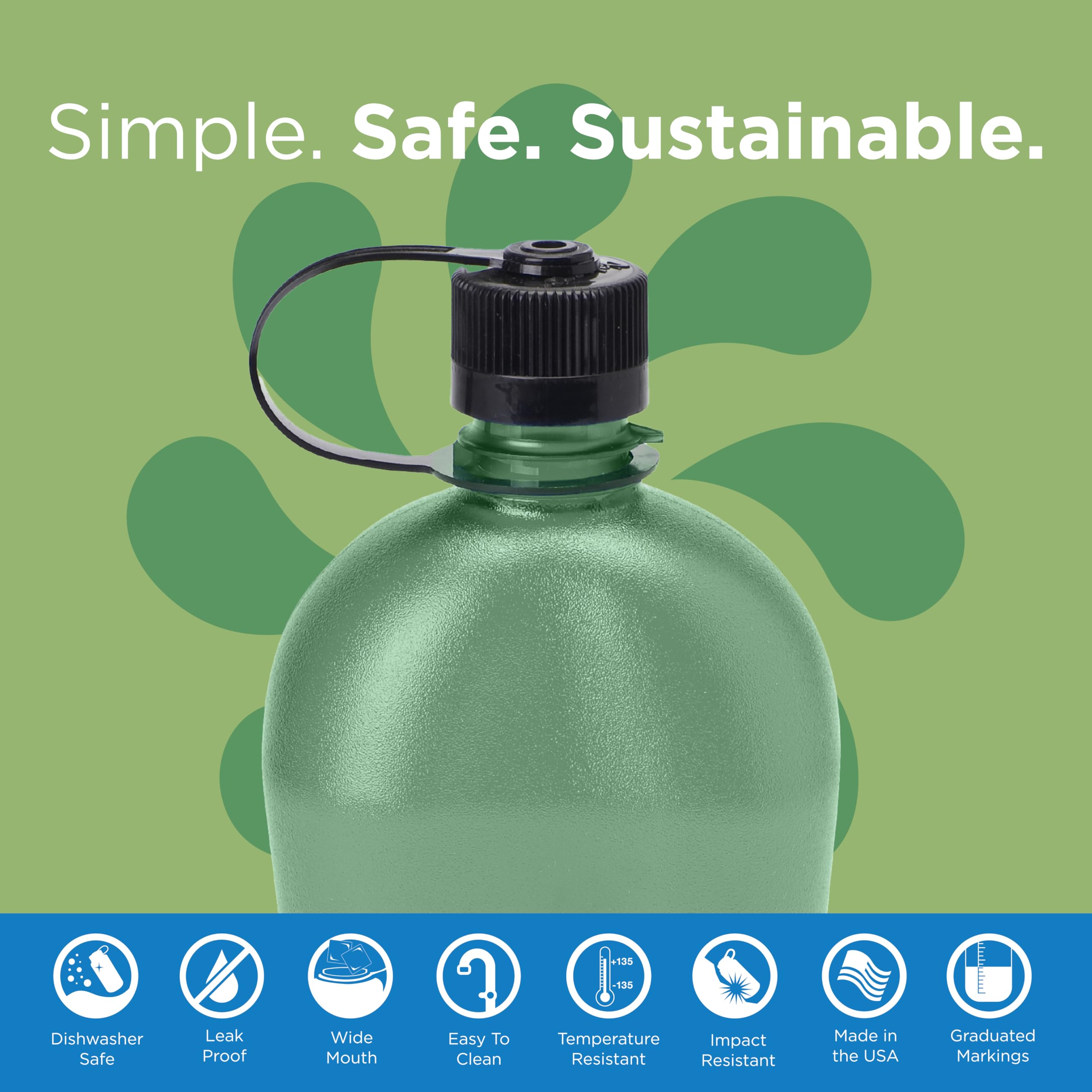 Foto 3 pulgar | Botella De Agua Nalgene Sustain Tritan Oasis Sin Bpa 946 Ml - Venta Internacional.