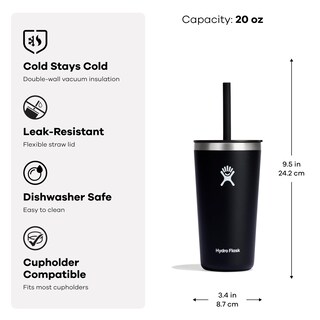 Foto 2 | Vaso Hydro Flask All Around De 600 Ml Con Tapa De Pajita Botanical Bliss - Venta Internacional.