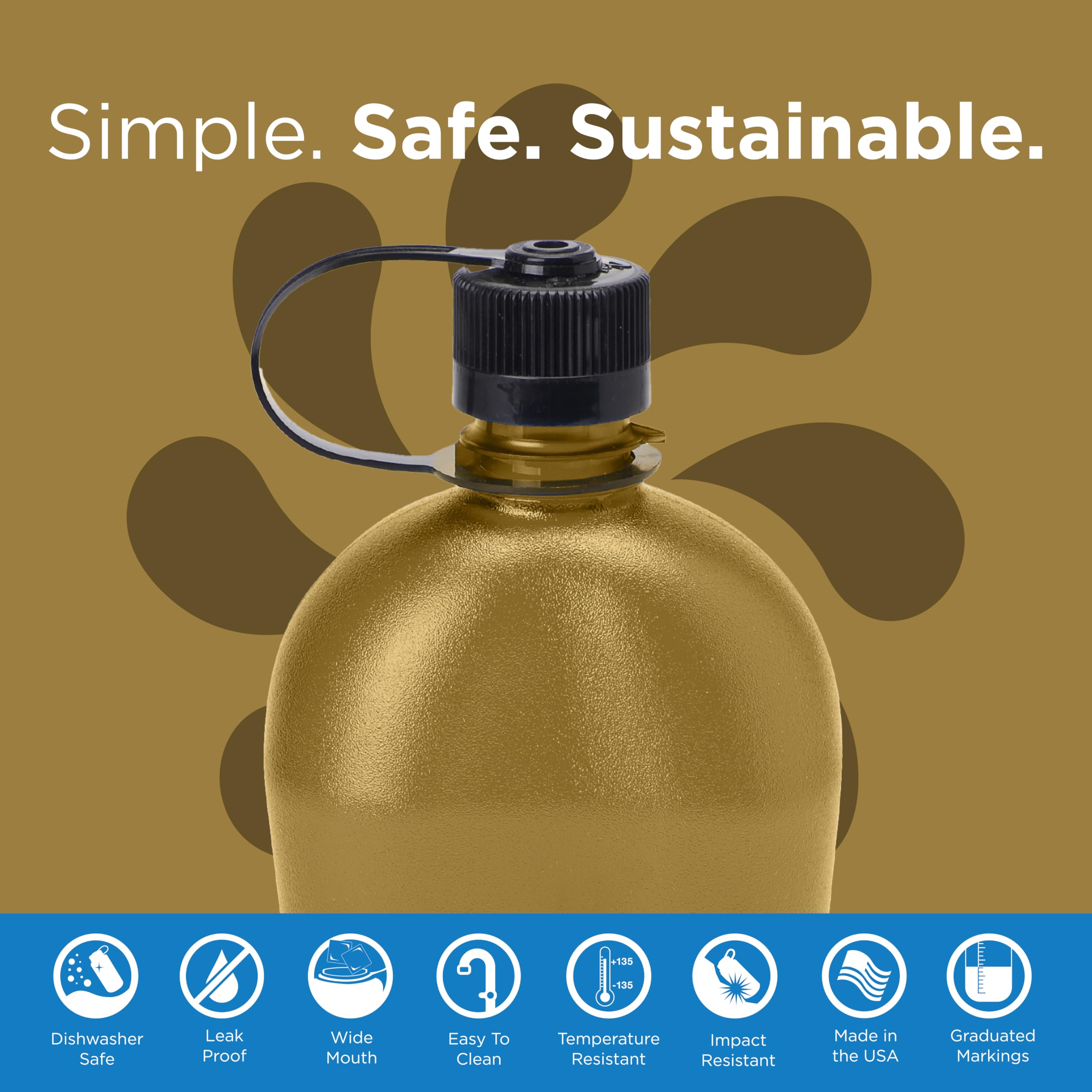 Foto 3 pulgar | Botella De Agua Nalgene Sustain Tritan Oasis Sin Bpa 946 Ml - Venta Internacional.