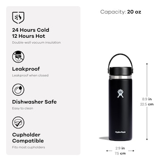 Foto 2 | Botella De Agua Hydro Flask Wide Flex Cap 600 Ml Aloe Green - Venta Internacional.