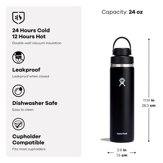 Foto 2 | Botella De Agua Hydro Flask, De Acero Inoxidable Con Aislamiento, Tapa De Boca Ancha, Antiderrames, - Venta Internac