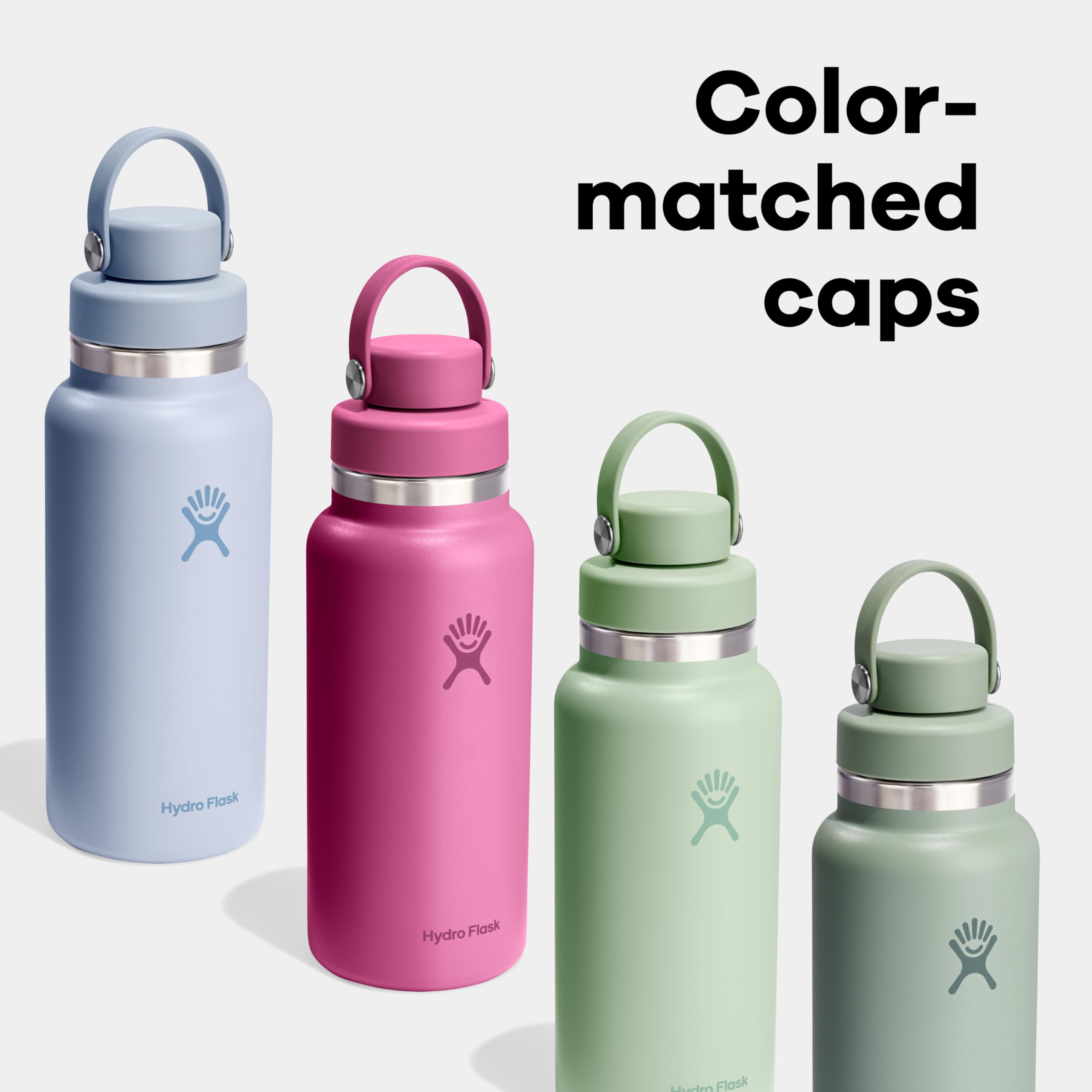 Foto 4 pulgar | Botella De Agua Hydro Flask, De Acero Inoxidable Con Aislamiento, Tapa De Boca Ancha, Antiderrames,  - Venta Internac