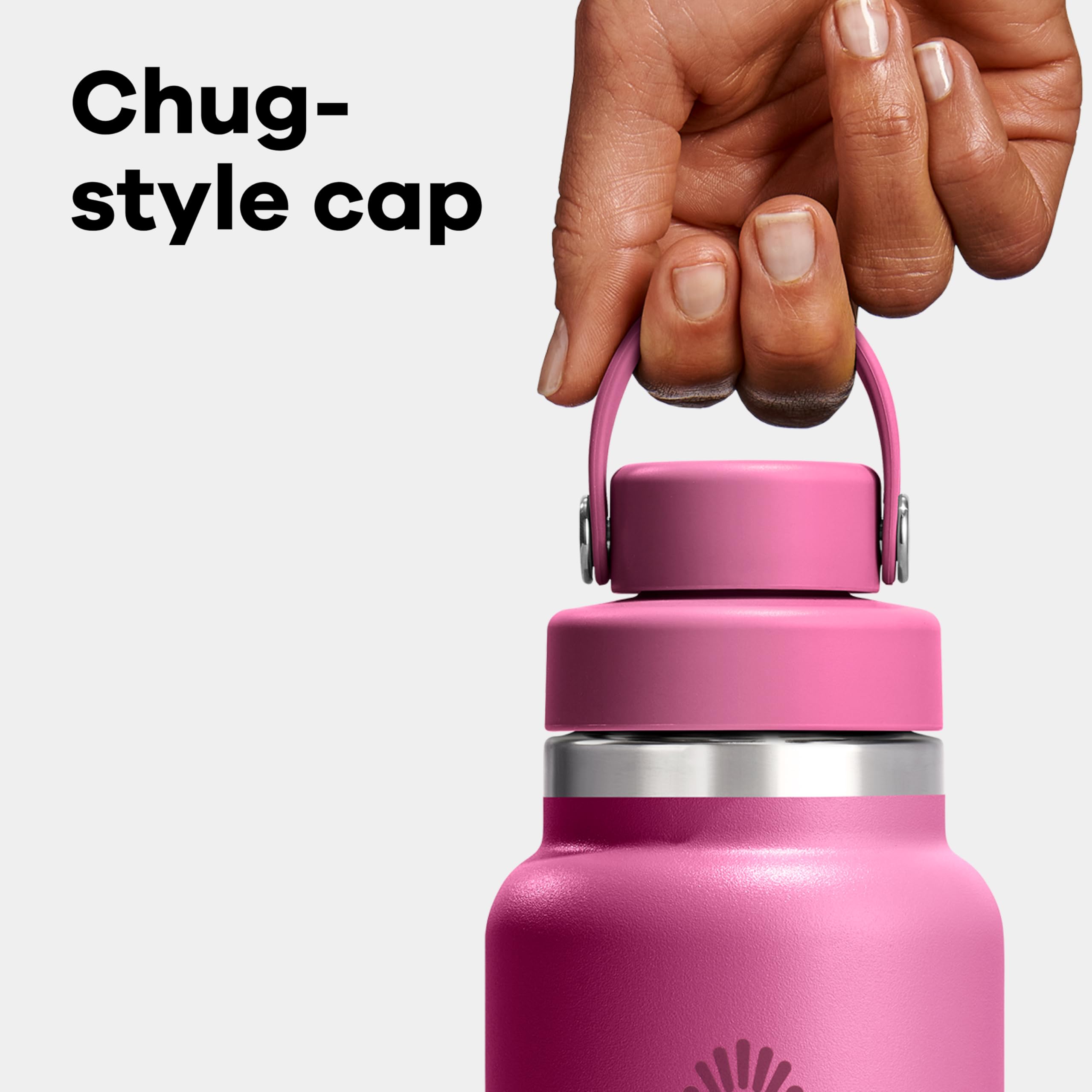Foto 5 pulgar | Botella De Agua Hydro Flask, De Acero Inoxidable Con Aislamiento, Tapa De Boca Ancha, Antiderrames,  - Venta Internac