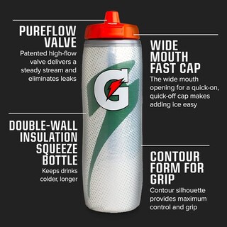Foto 2 | Botella Gatorade Insulated Squeeze De 900 Ml Fusion Sweet Fire - Venta Internacional.