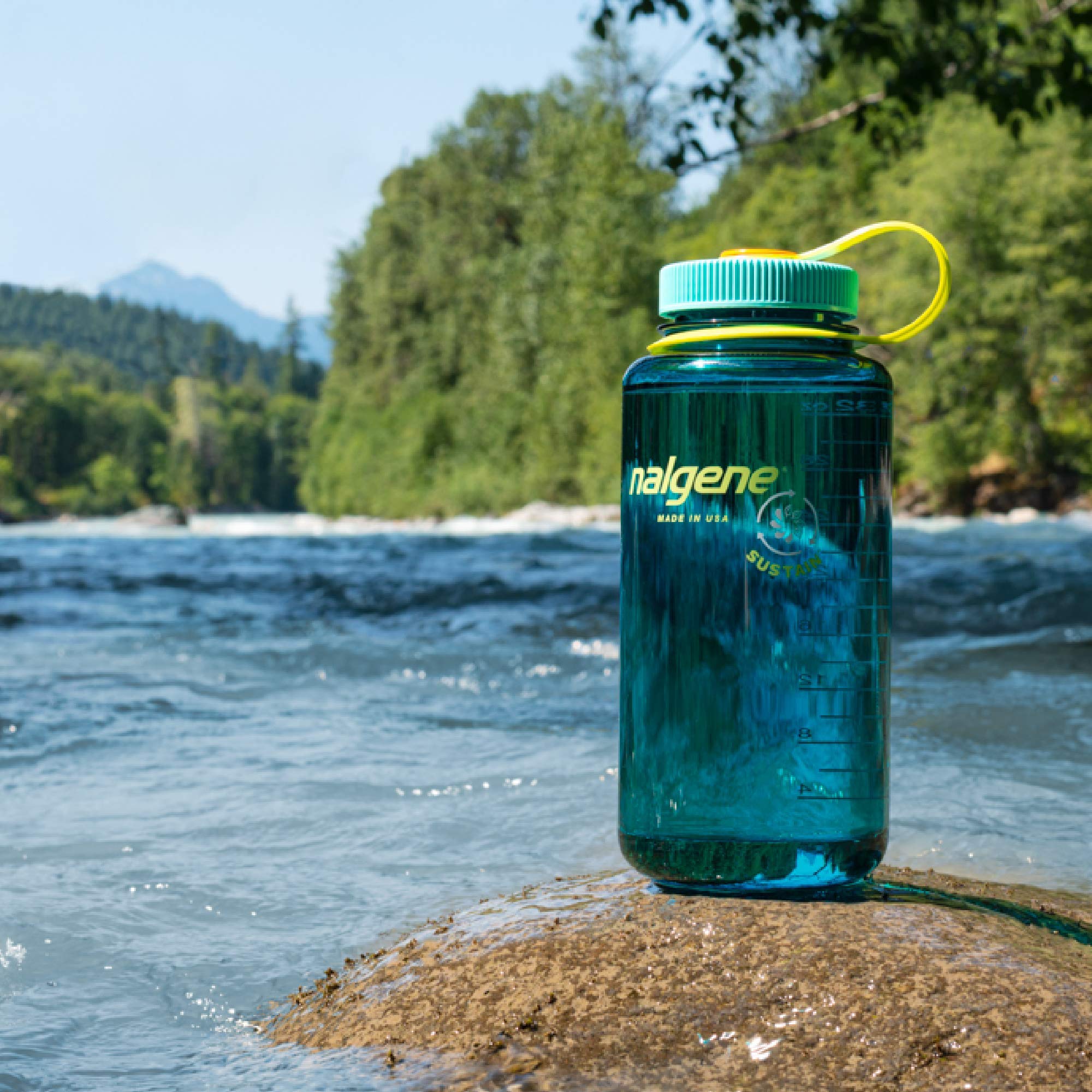 Foto 3 pulgar | Botella De Agua Nalgene Wide Mouth 946ml Cerulean - Venta Internacional.