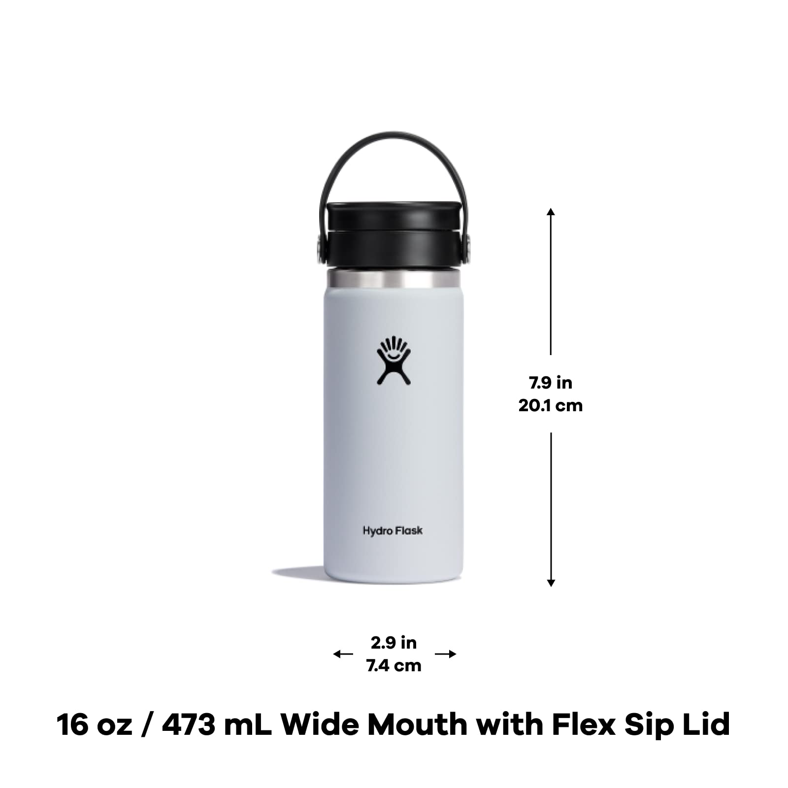 Foto 4 pulgar | Botella De Agua Hydro Flask, Tapa Ancha Y Flexible Para Sorbos, 500 Ml, Trillium - Venta Internacional.