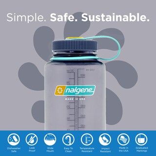 Foto 3 | Botella De Agua Nalgene Sustain Tritan Sin Bpa 950 Ml Berenjena - Venta Internacional.