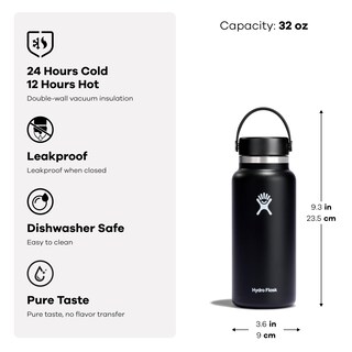 Foto 2 | Botella De Agua Hydro Flask Wide Flex Cap 946 Ml - Aloe - Venta Internacional.