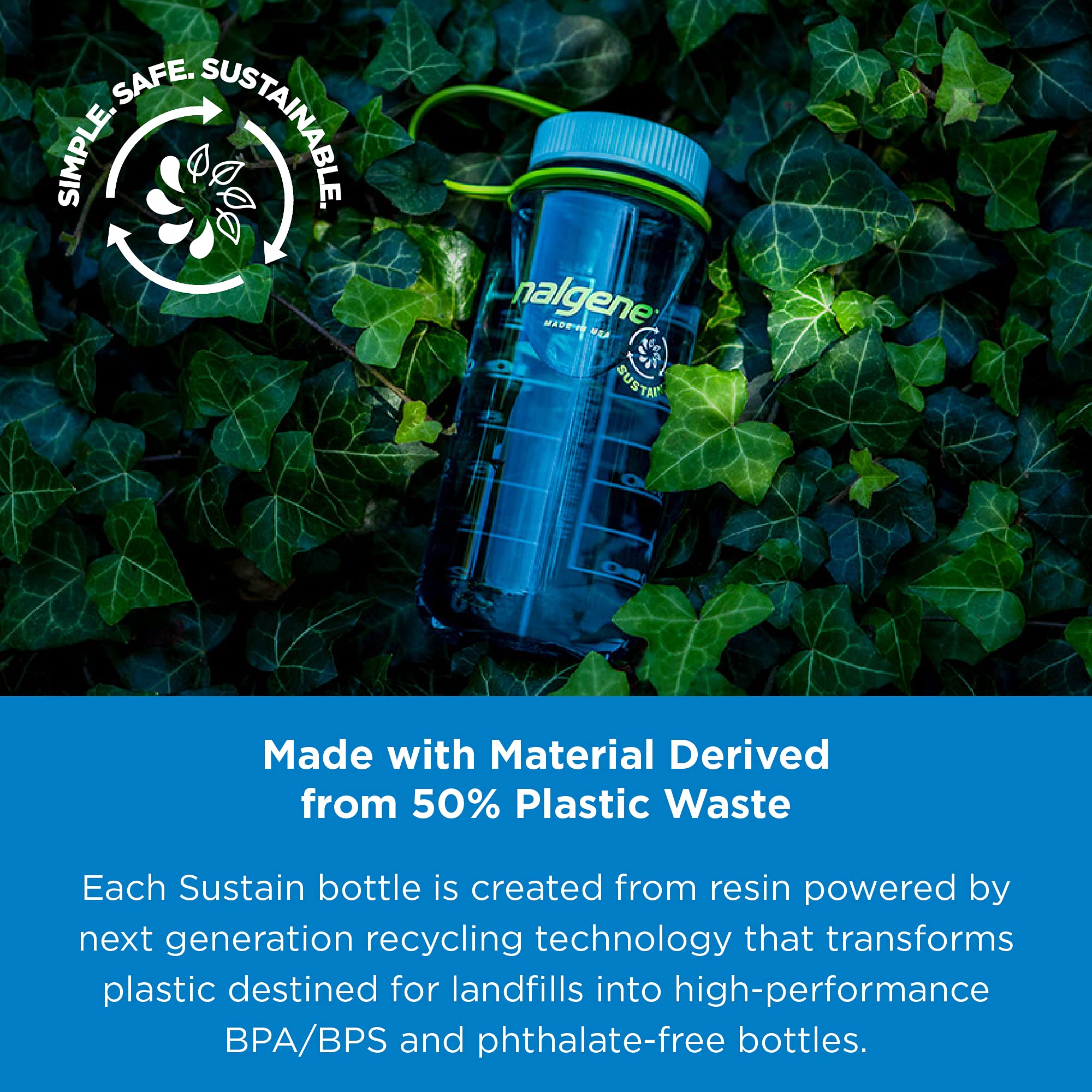 Foto 3 pulgar | Botella De Agua Nalgene, Sin Bpa, Tritan, Boca Ancha, 1 L, Color Gris - Venta Internacional.