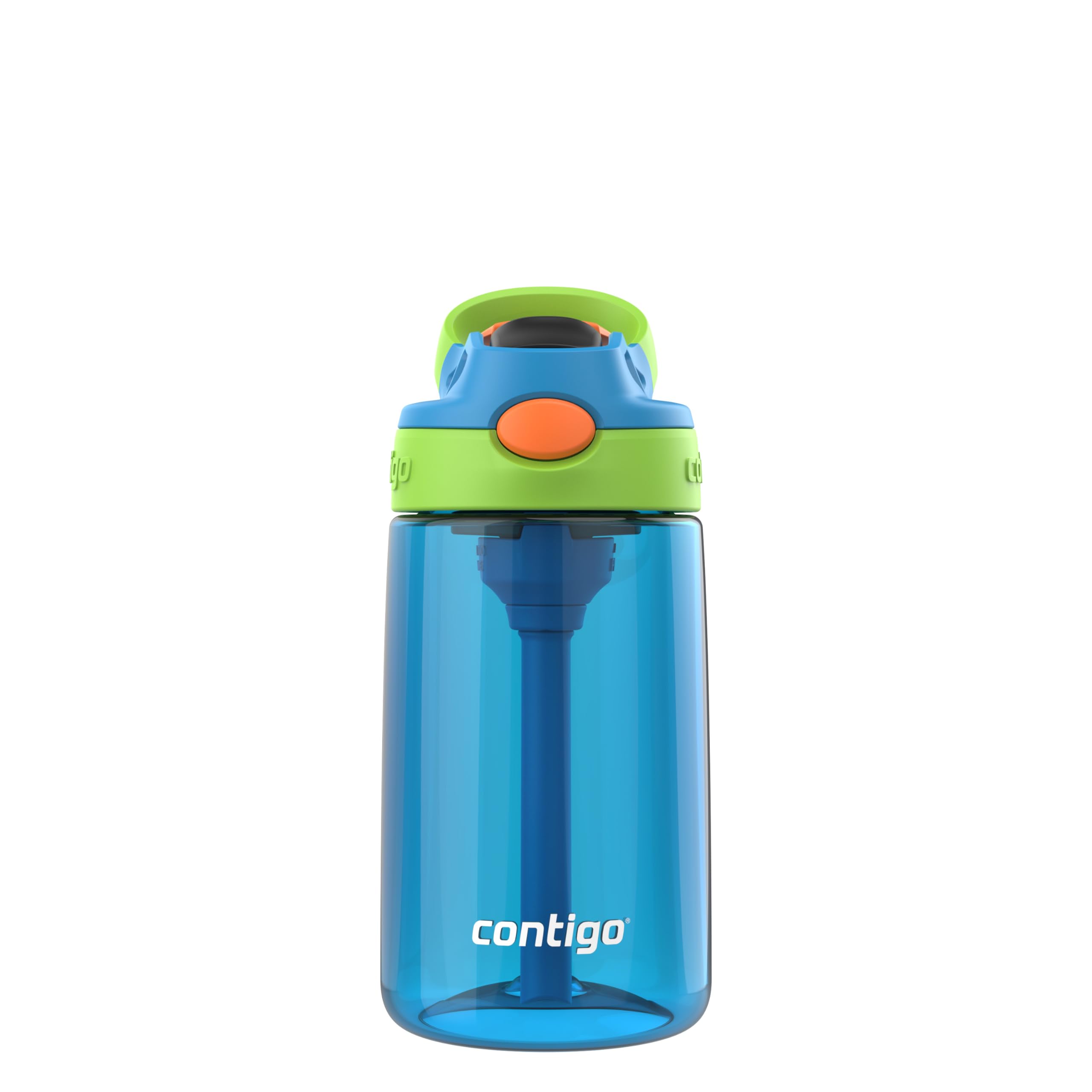 Foto 2 pulgar | Botella De Agua Contigo Autospout Kids De 420 Ml, Color Azul Amapola Y Lima Fría - Venta Internacional.