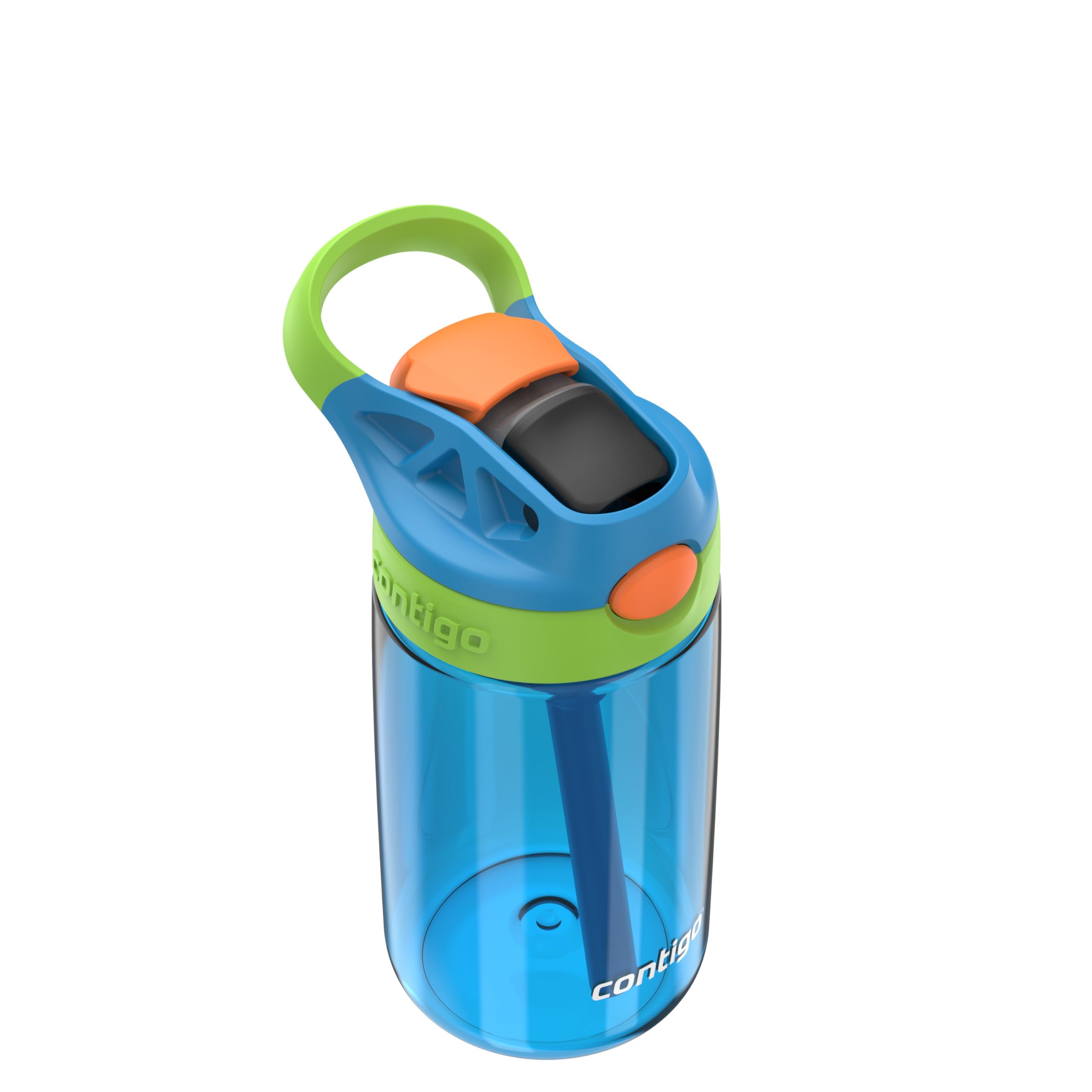 Foto 4 pulgar | Botella De Agua Contigo Autospout Kids De 420 Ml, Color Azul Amapola Y Lima Fría - Venta Internacional.