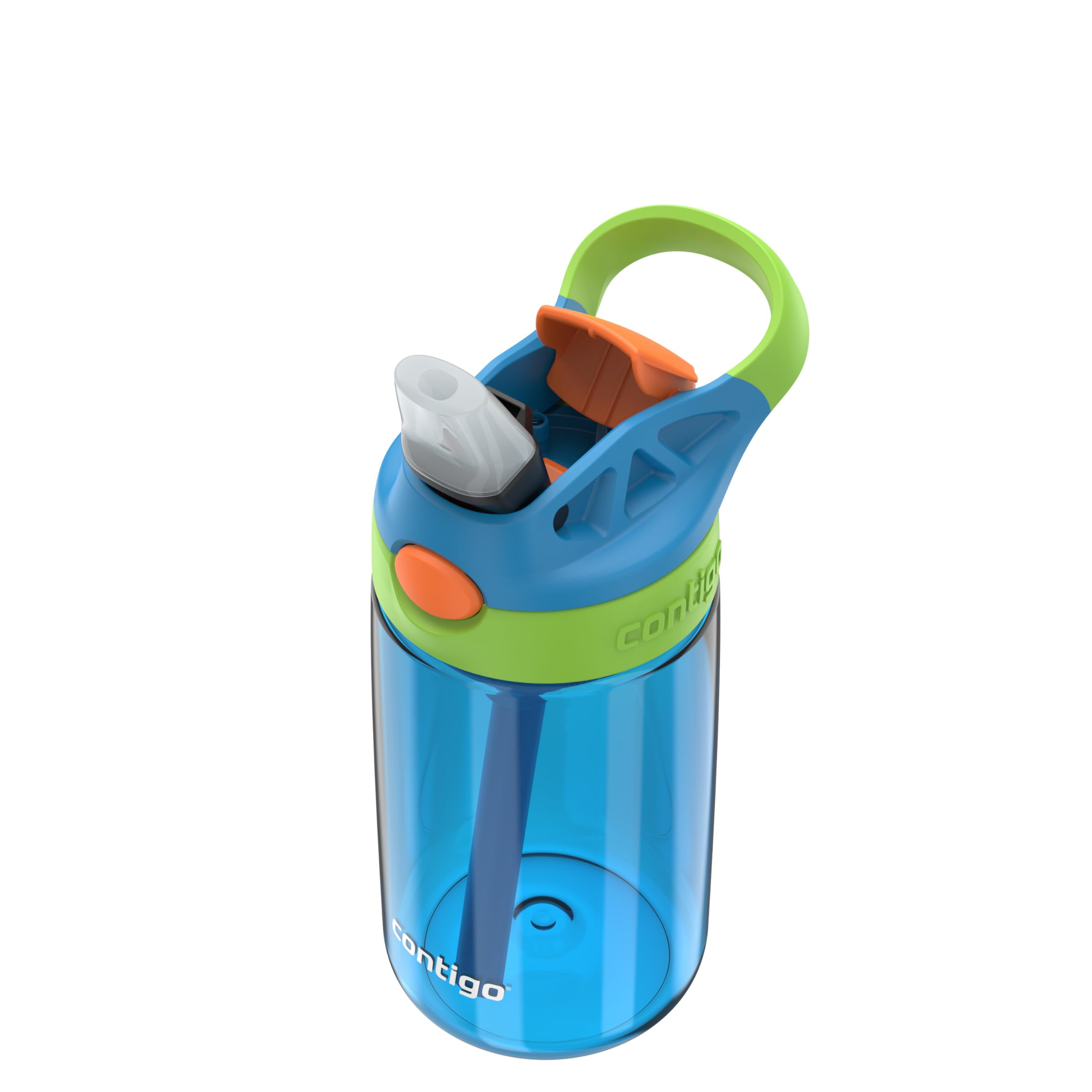 Foto 5 pulgar | Botella De Agua Contigo Autospout Kids De 420 Ml, Color Azul Amapola Y Lima Fría - Venta Internacional.