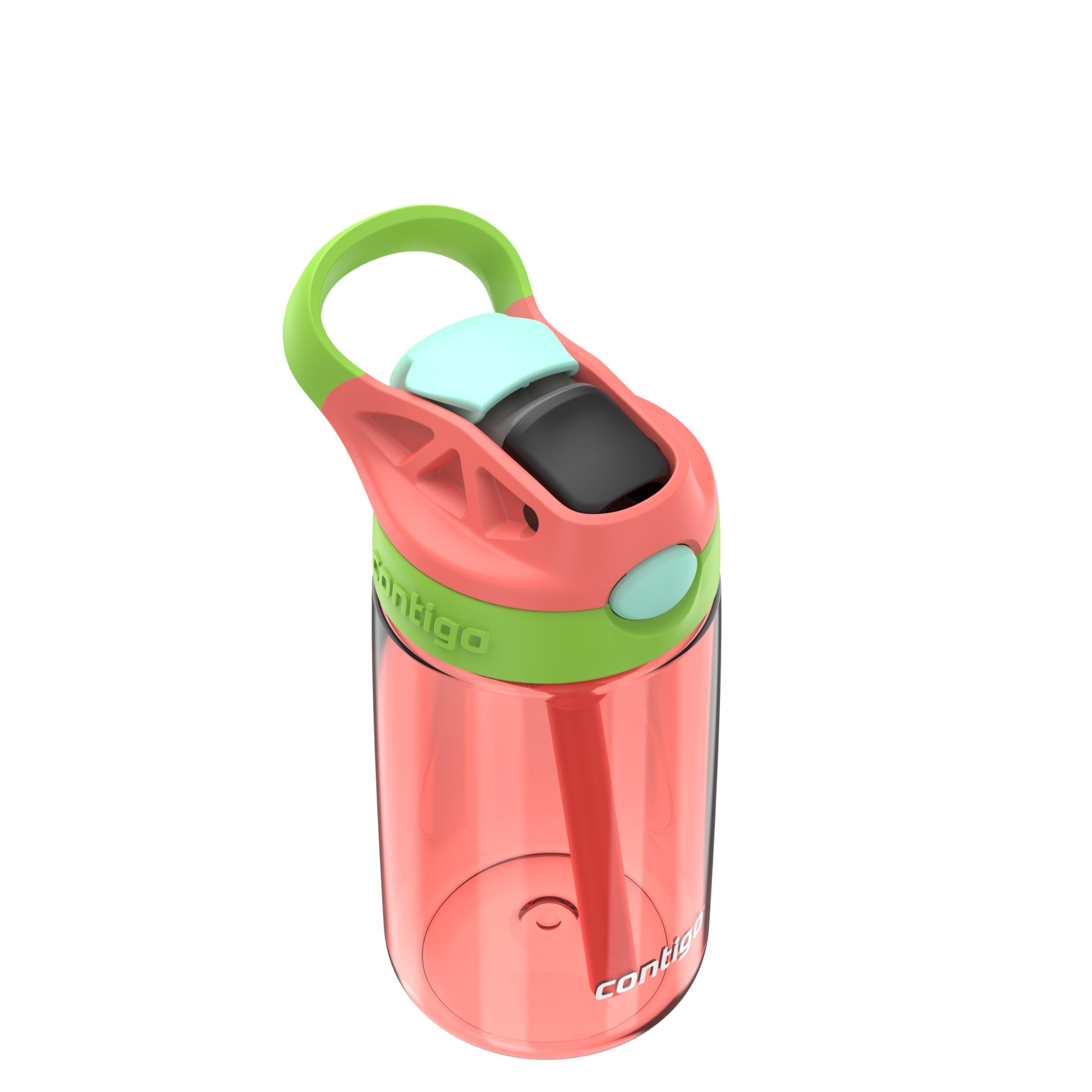 Foto 4 pulgar | Botella De Agua Contigo Kids Autospout Straw 420 Ml Roja Sin Bpa - Venta Internacional.