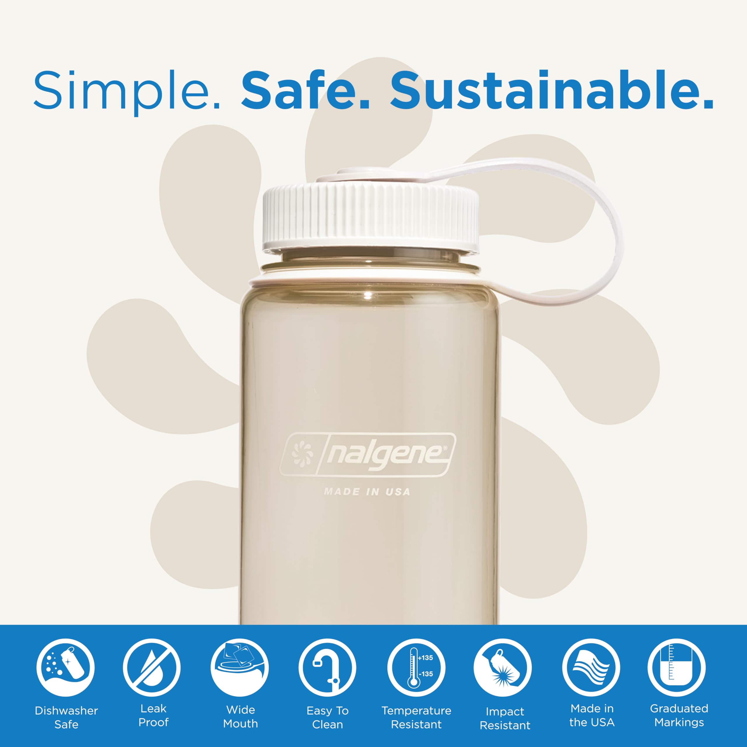 Foto 3 pulgar | Botella De Agua Nalgene Sustain Tritan Sin Bpa, 500 Ml, Boca Ancha - Venta Internacional.