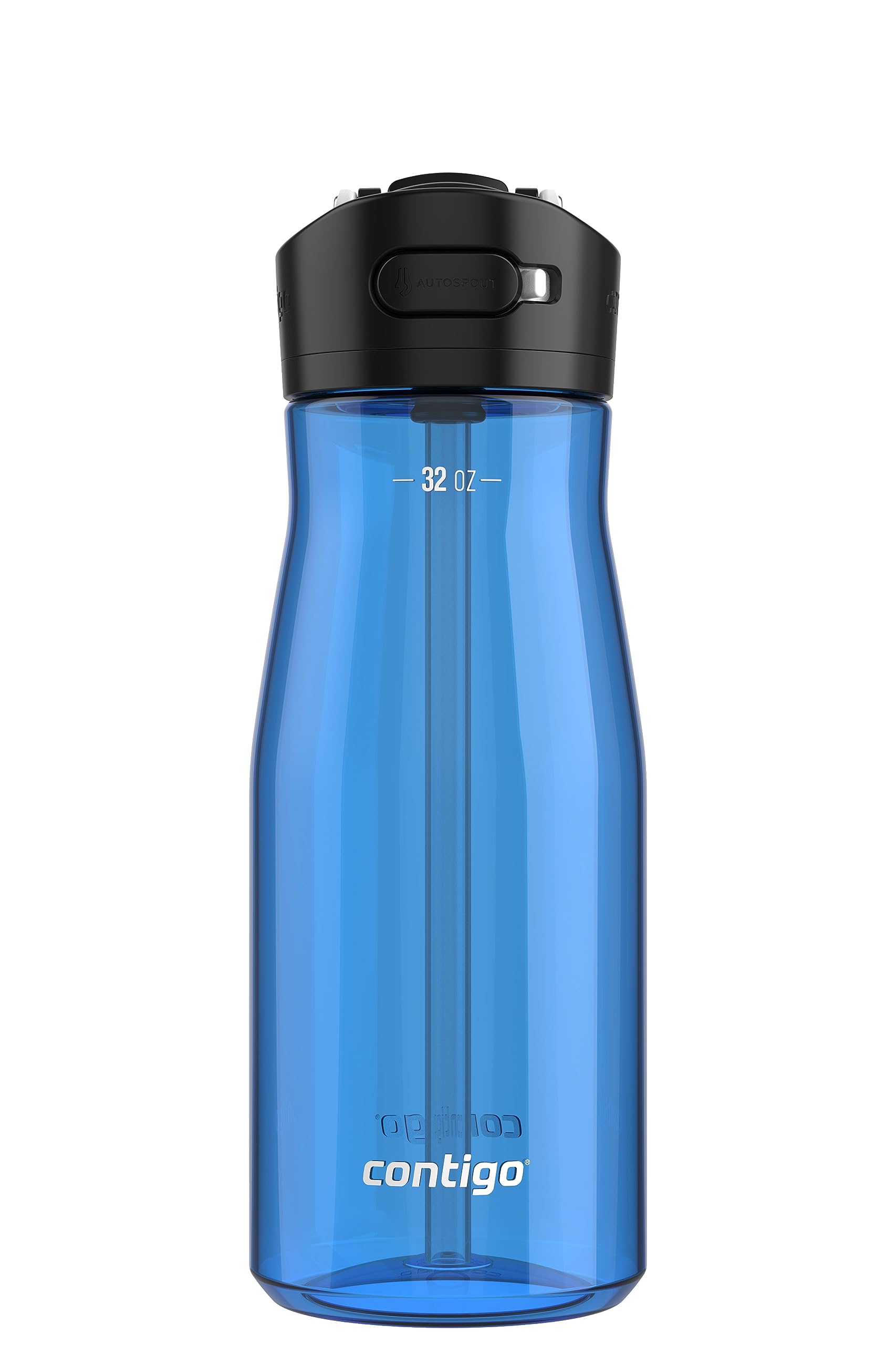 Botella De Agua Contigo Ashland 2.0 A Prueba De Fugas, 950 Ml, Blue Poppy - Venta Internacional.