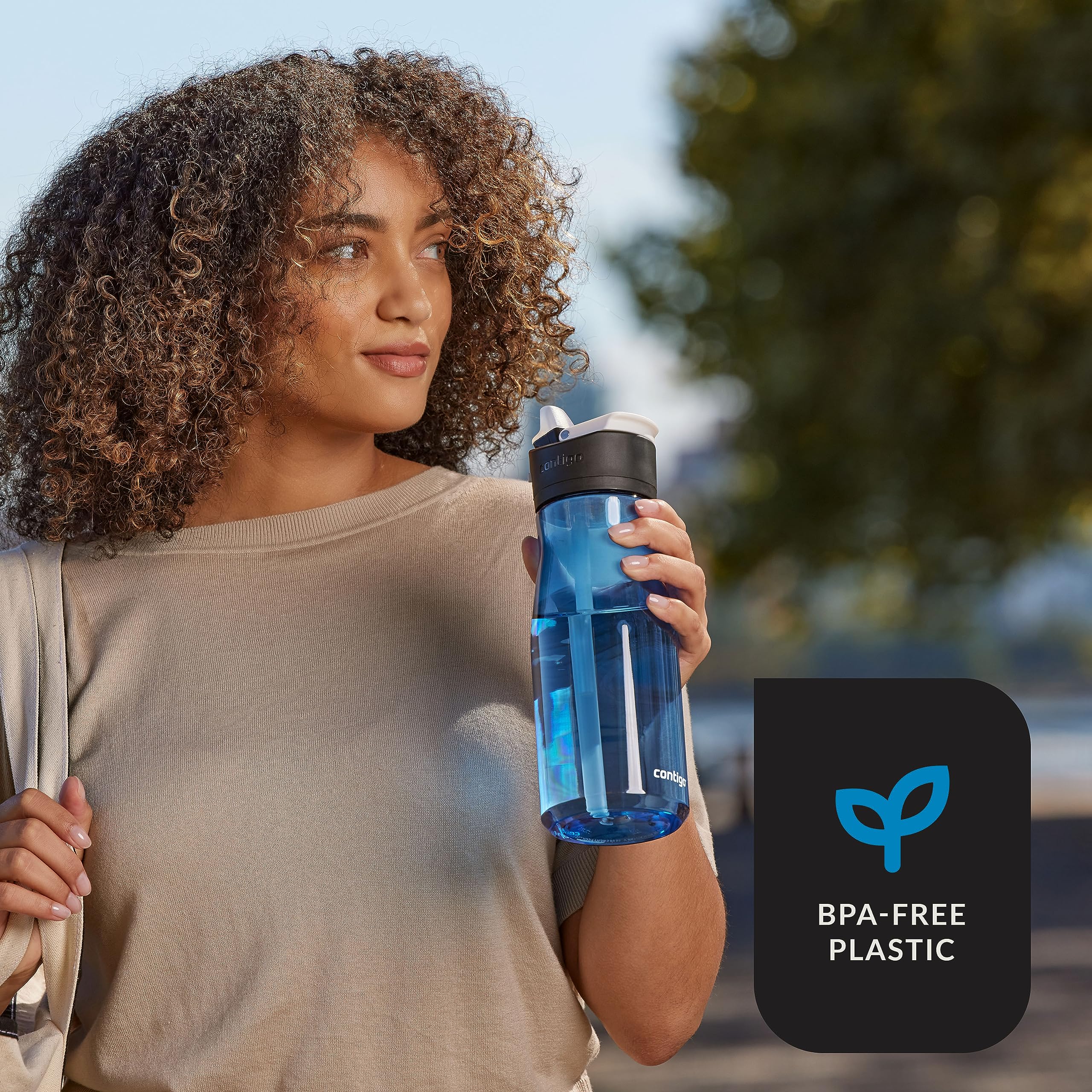 Foto 4 pulgar | Botella De Agua Contigo Ashland 2.0 A Prueba De Fugas, 950 Ml, Blue Poppy - Venta Internacional.