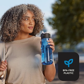 Foto 3 | Botella De Agua Contigo Ashland 2.0 A Prueba De Fugas, 950 Ml, Blue Poppy - Venta Internacional.