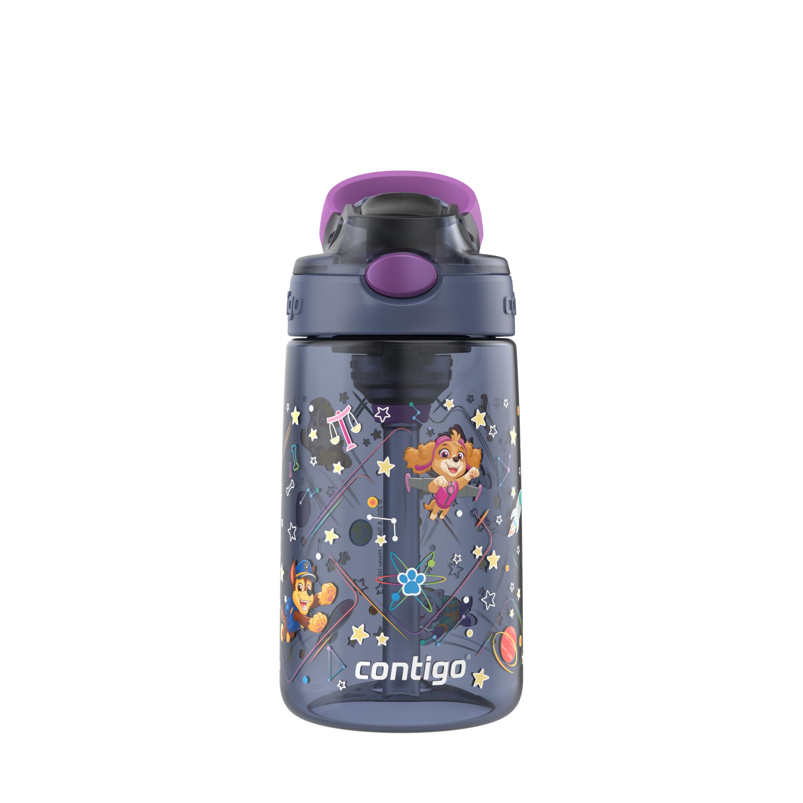 Foto 2 pulgar | Botella De Agua Contigo Aubrey Paw Patrol 420 Ml Morada - Venta Internacional.