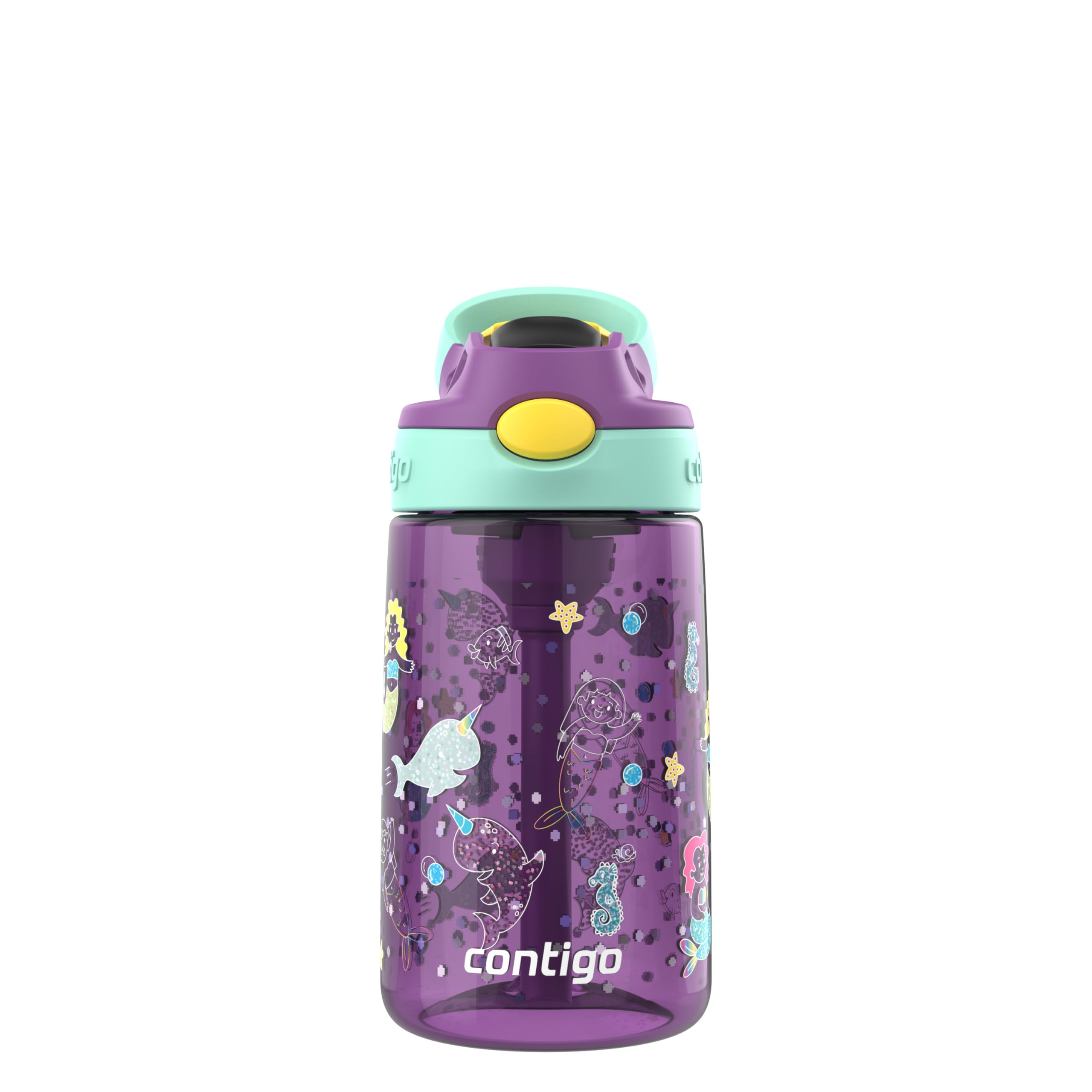 Foto 1 | Botella De Agua Contigo Kids Autospout Straw 420 Ml Roja - Venta Internacional.