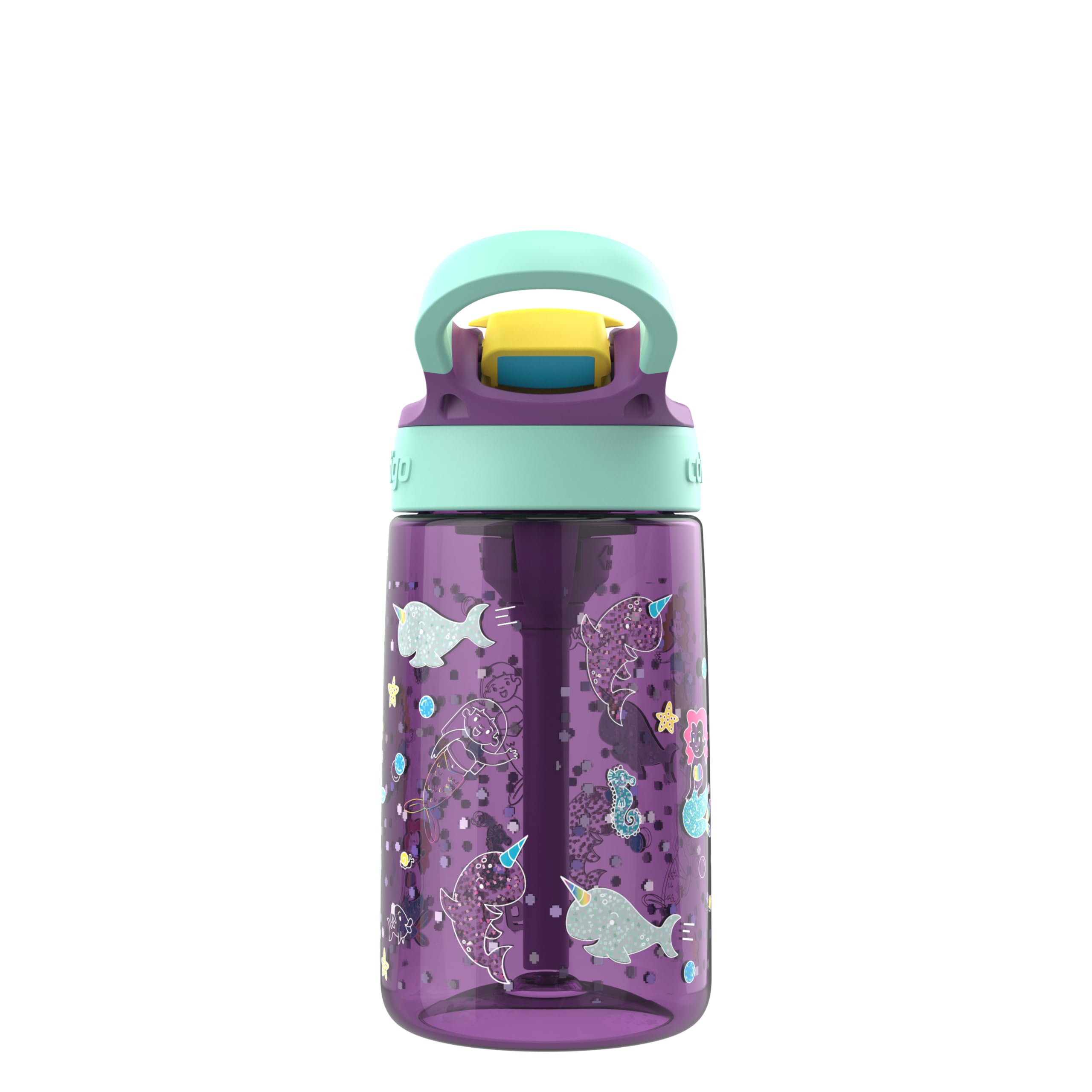 Foto 3 pulgar | Botella De Agua Contigo Kids Autospout Straw 420 Ml Roja - Venta Internacional.