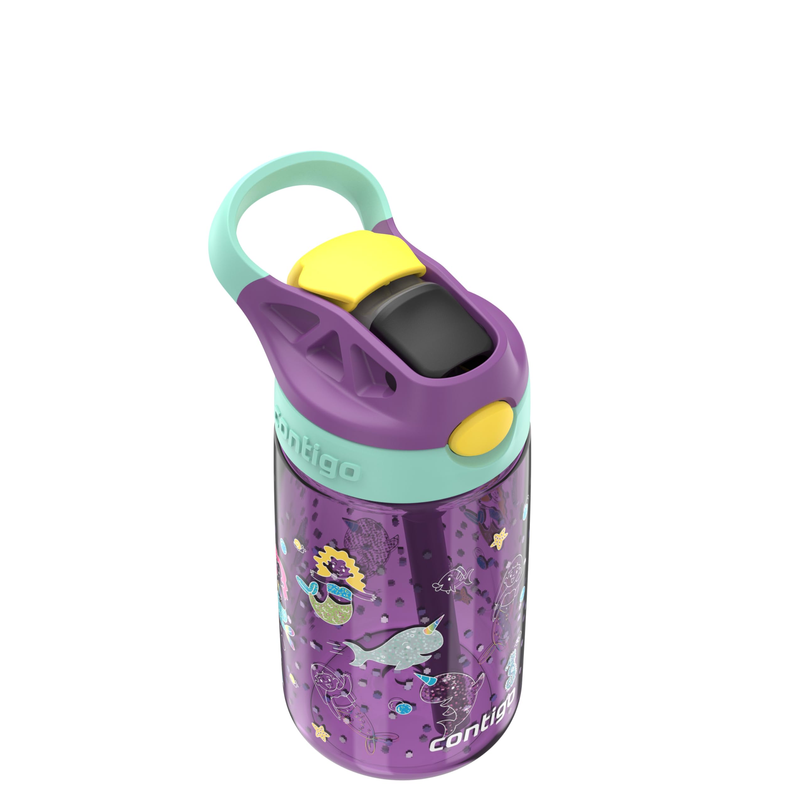 Foto 4 pulgar | Botella De Agua Contigo Kids Autospout Straw 420 Ml Roja - Venta Internacional.