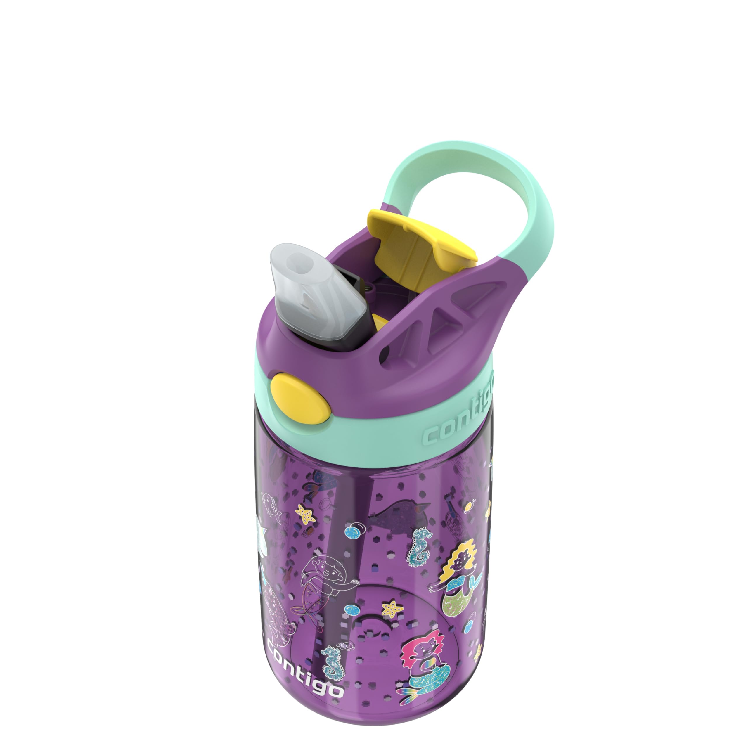 Foto 5 pulgar | Botella De Agua Contigo Kids Autospout Straw 420 Ml Roja - Venta Internacional.