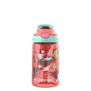 Foto 1 | Botella De Agua Contigo Autospout Kids 414 Ml Coral/llamas - Venta Internacional.