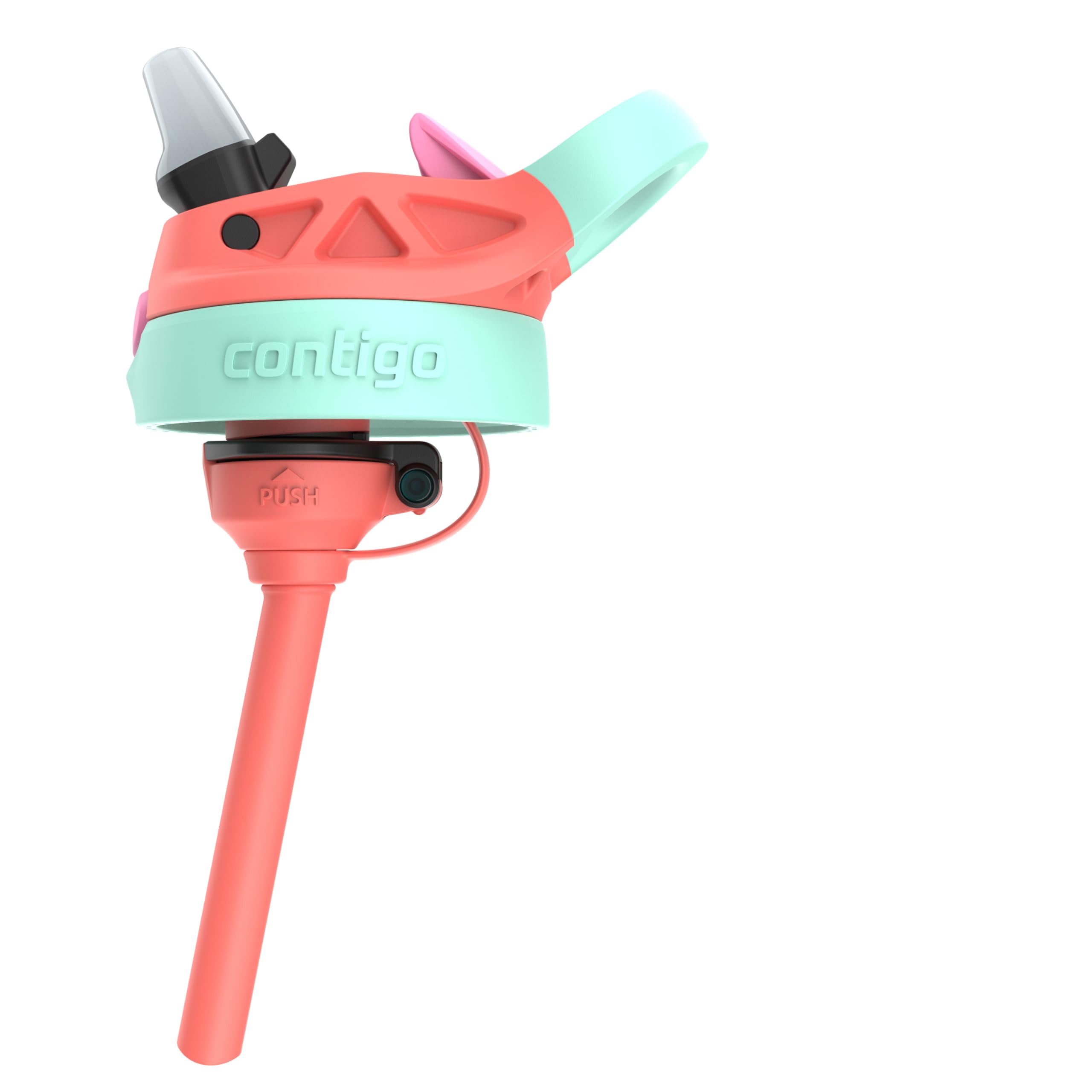 Foto 6 pulgar | Botella De Agua Contigo Autospout Kids 414 Ml Coral/llamas - Venta Internacional.