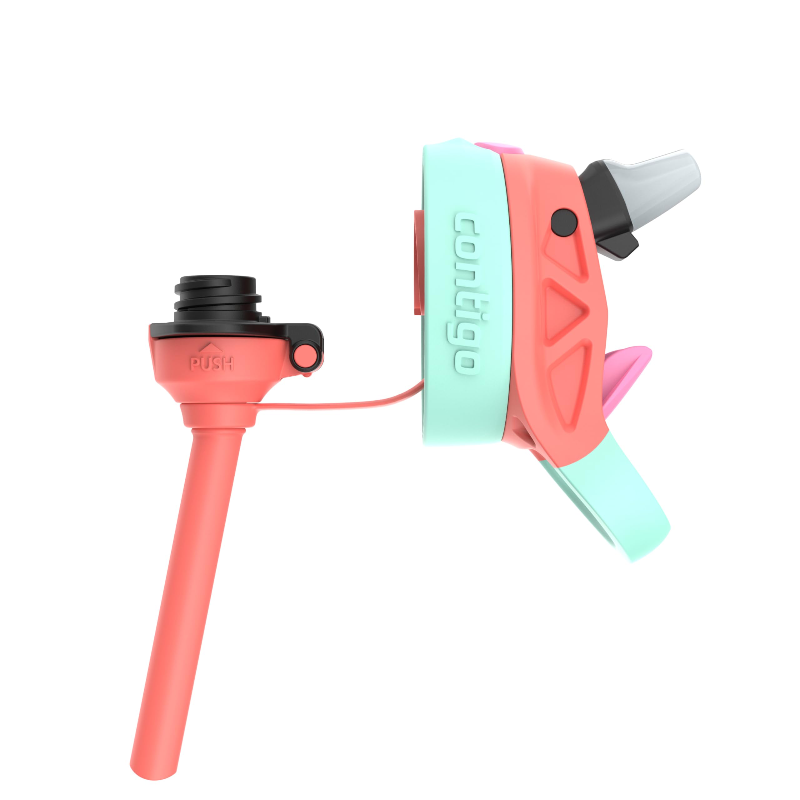 Foto 7 pulgar | Botella De Agua Contigo Autospout Kids 414 Ml Coral/llamas - Venta Internacional.