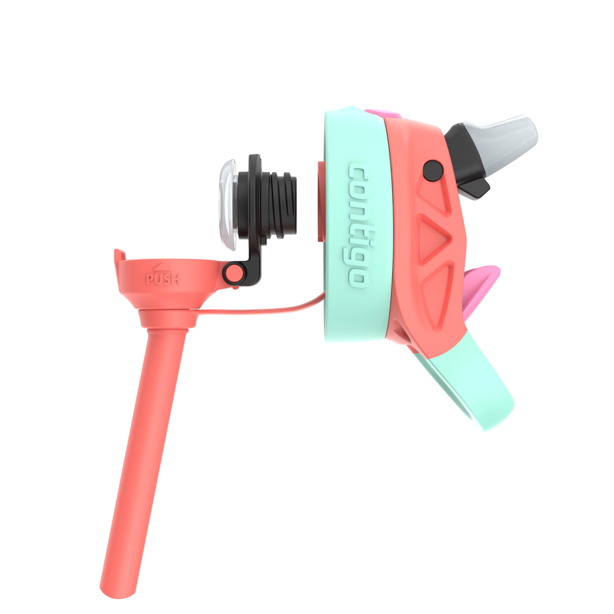 Foto 8 pulgar | Botella De Agua Contigo Autospout Kids 414 Ml Coral/llamas - Venta Internacional.