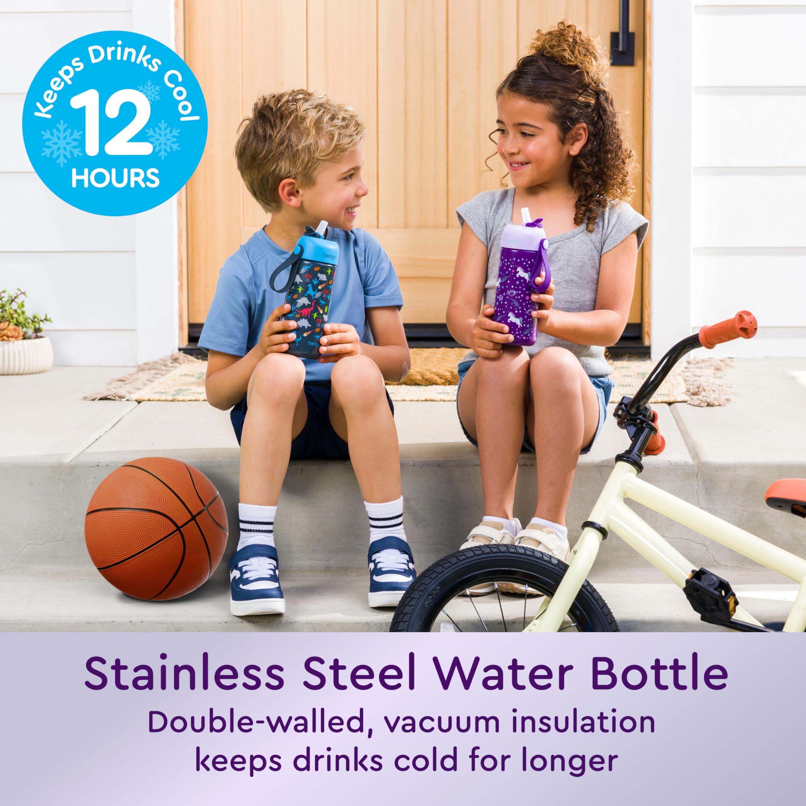 Foto 2 | Botella De Agua Bentgo Kids De Acero Inoxidable Con Aislamiento De 414 Ml - Venta Internacional.