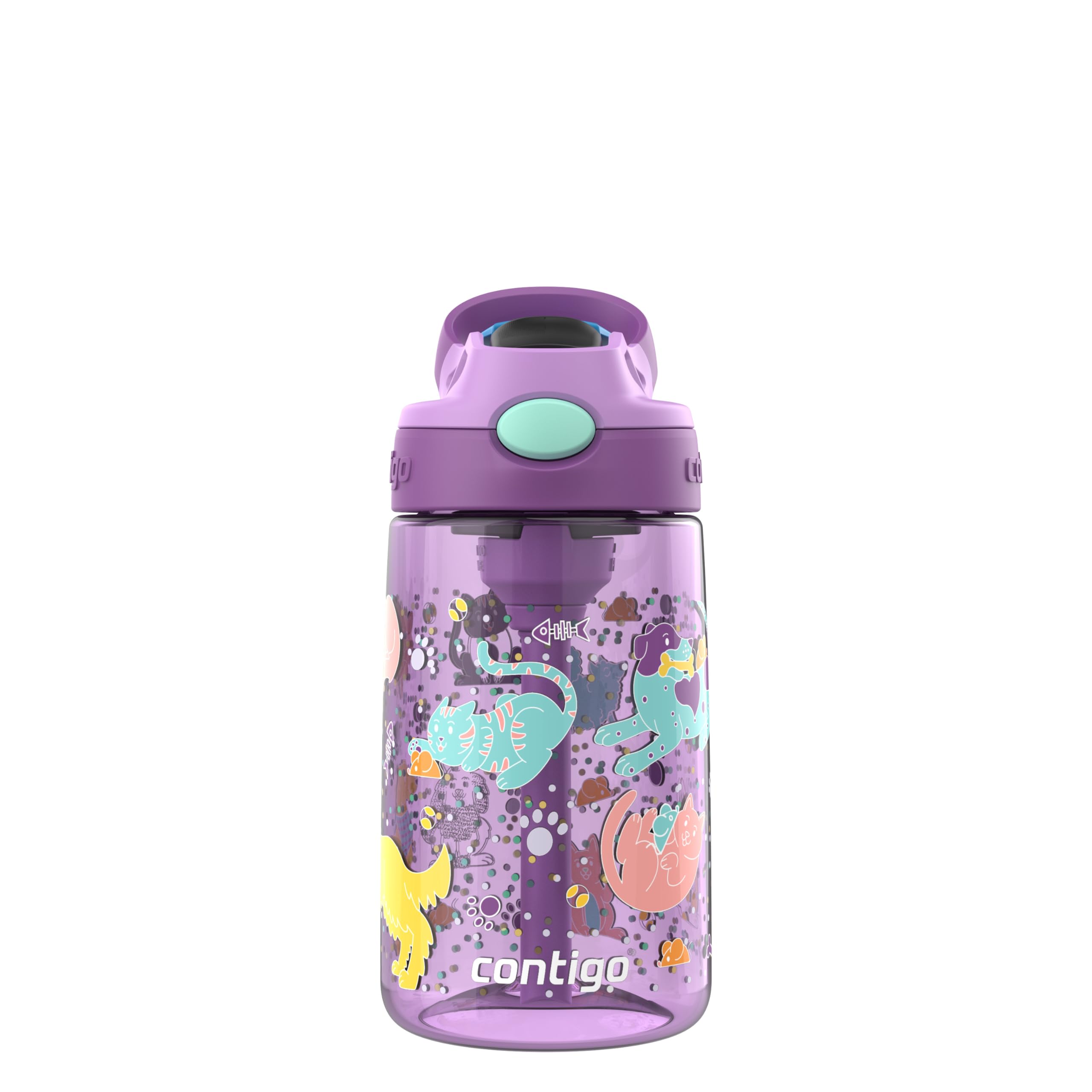 Foto 2 pulgar | Botella De Agua Contigo Kids Autospout Straw 420 Ml Rediseñada - Venta Internacional.