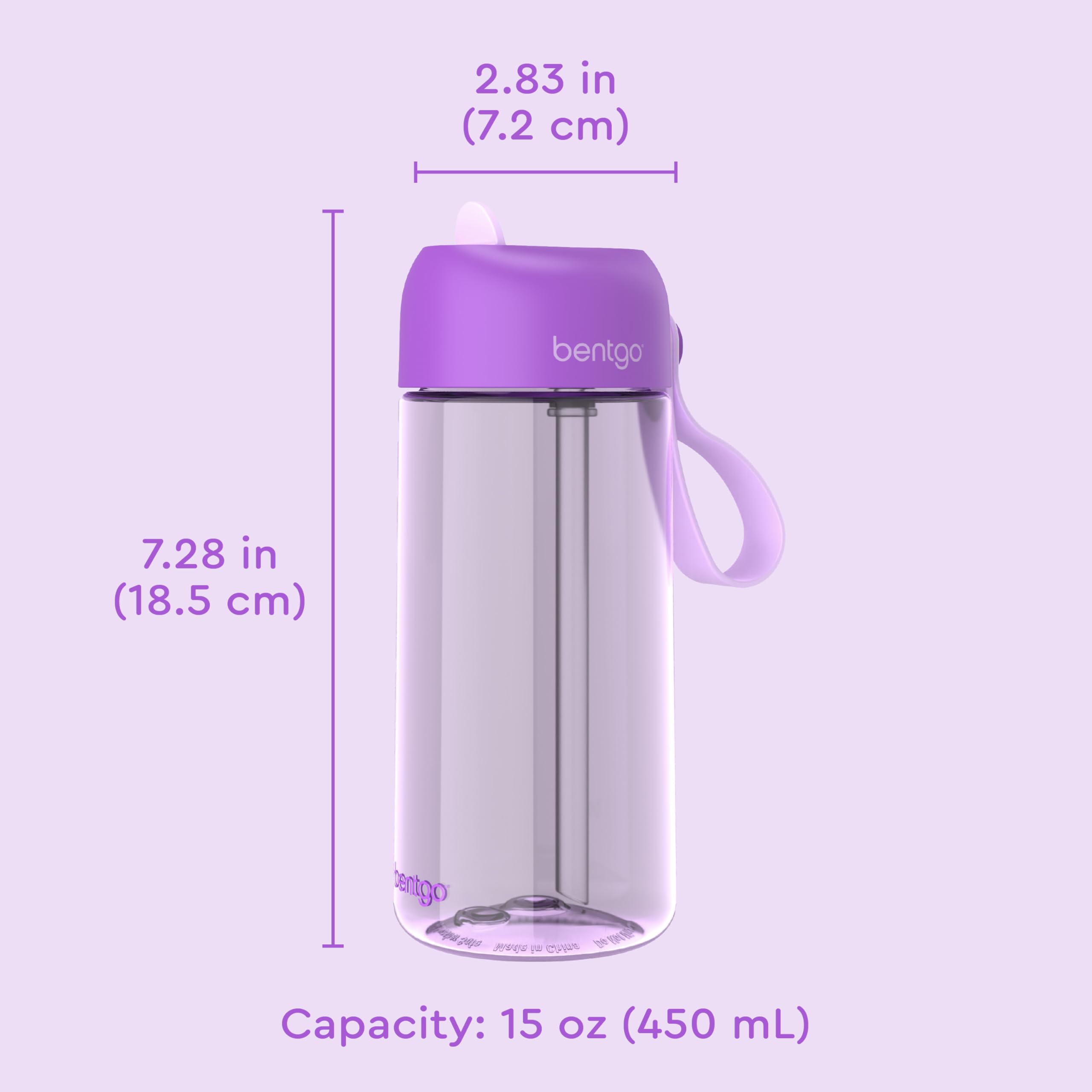 Foto 8 pulgar | Botella De Agua Bentgo Kids A Prueba De Fugas, 450 Ml, Tritan, Sin Bpa - Venta Internacional.