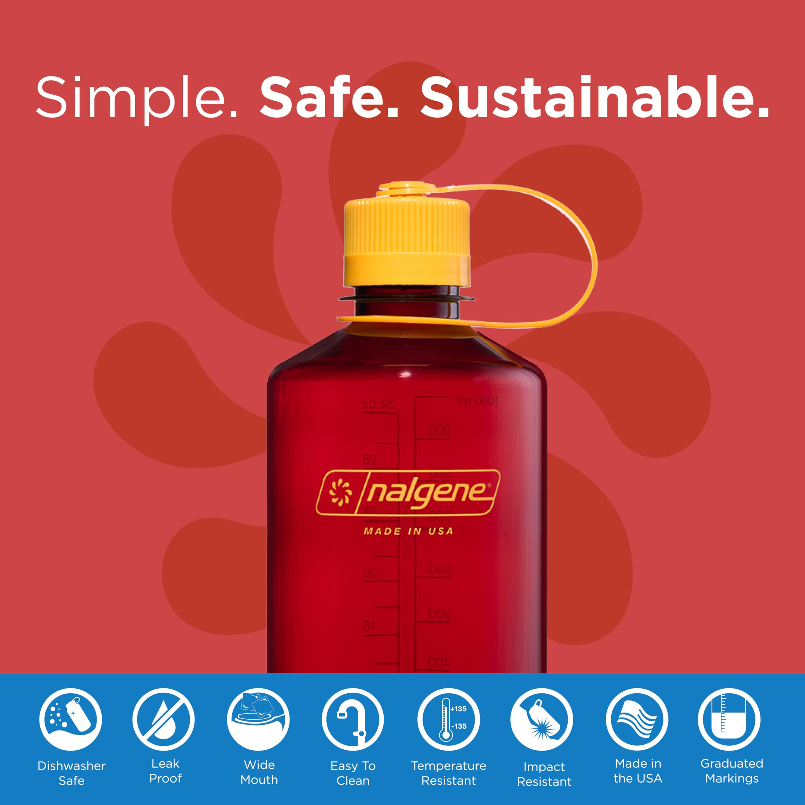 Foto 3 pulgar | Botella De Agua Nalgene Sustain Tritan Laker, Sin Bpa, 946 Ml - Venta Internacional.