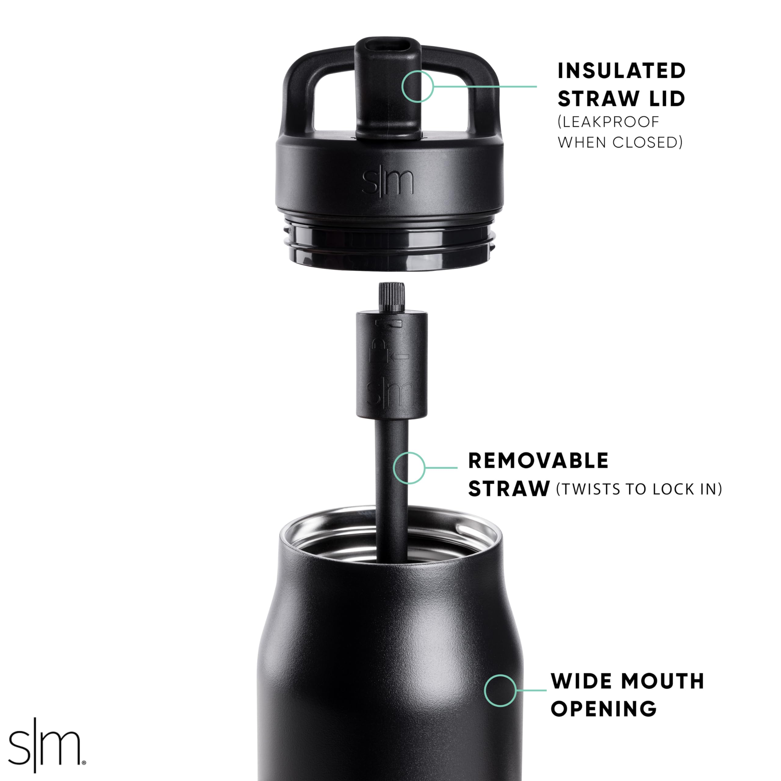 Foto 2 | Botella De Agua Simple Modern Ohio State Buckeyes De 500 Ml - Venta Internacional.