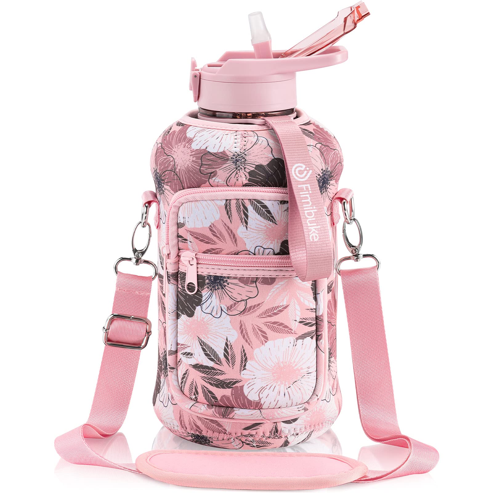 Botella De Agua Fimibuke De Medio Galón Con Funda De 1,9 L Con Asa - Venta Internacional. $701