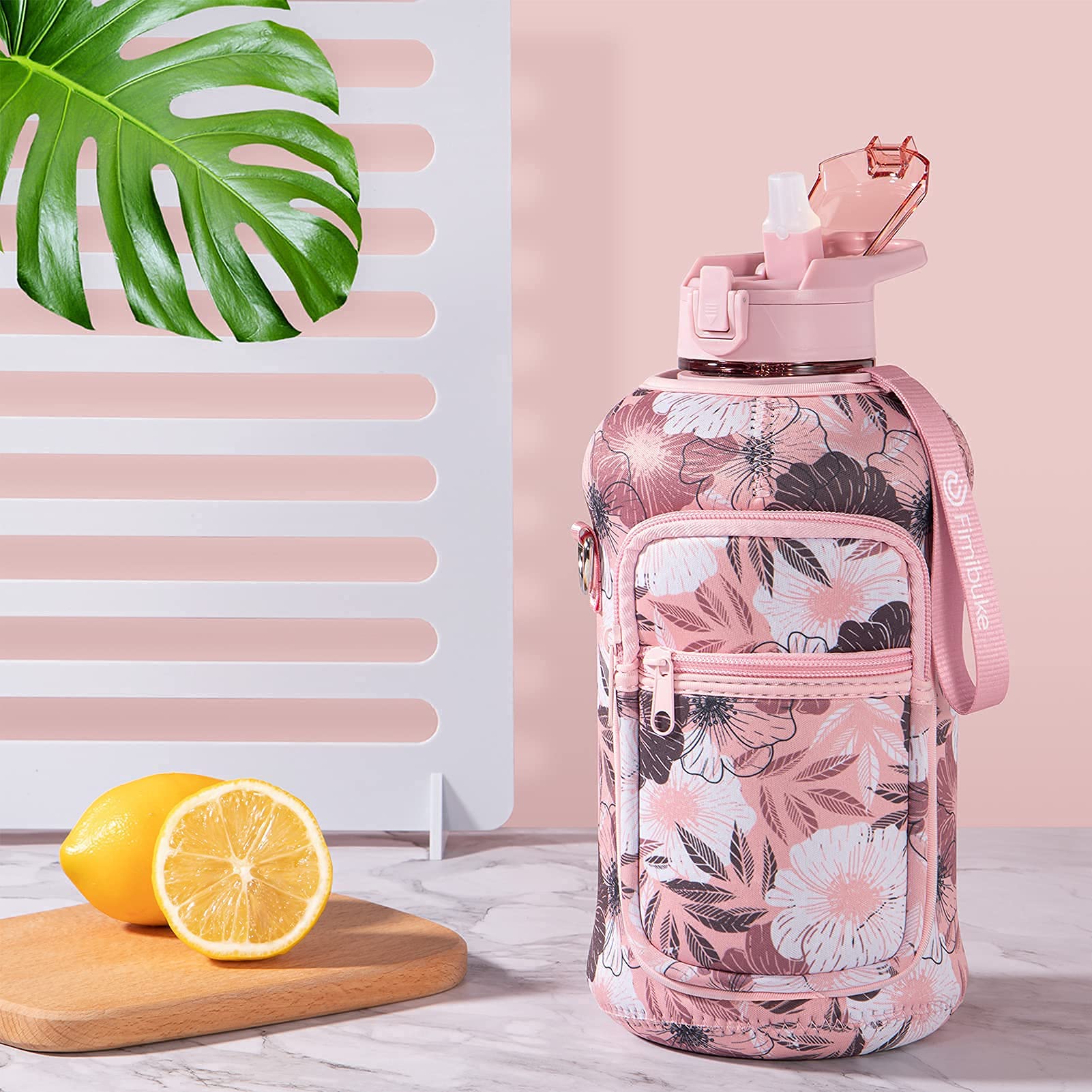 Foto 5 | Botella De Agua Fimibuke De Medio Galón Con Funda De 1,9 L Con Asa - Venta Internacional.
