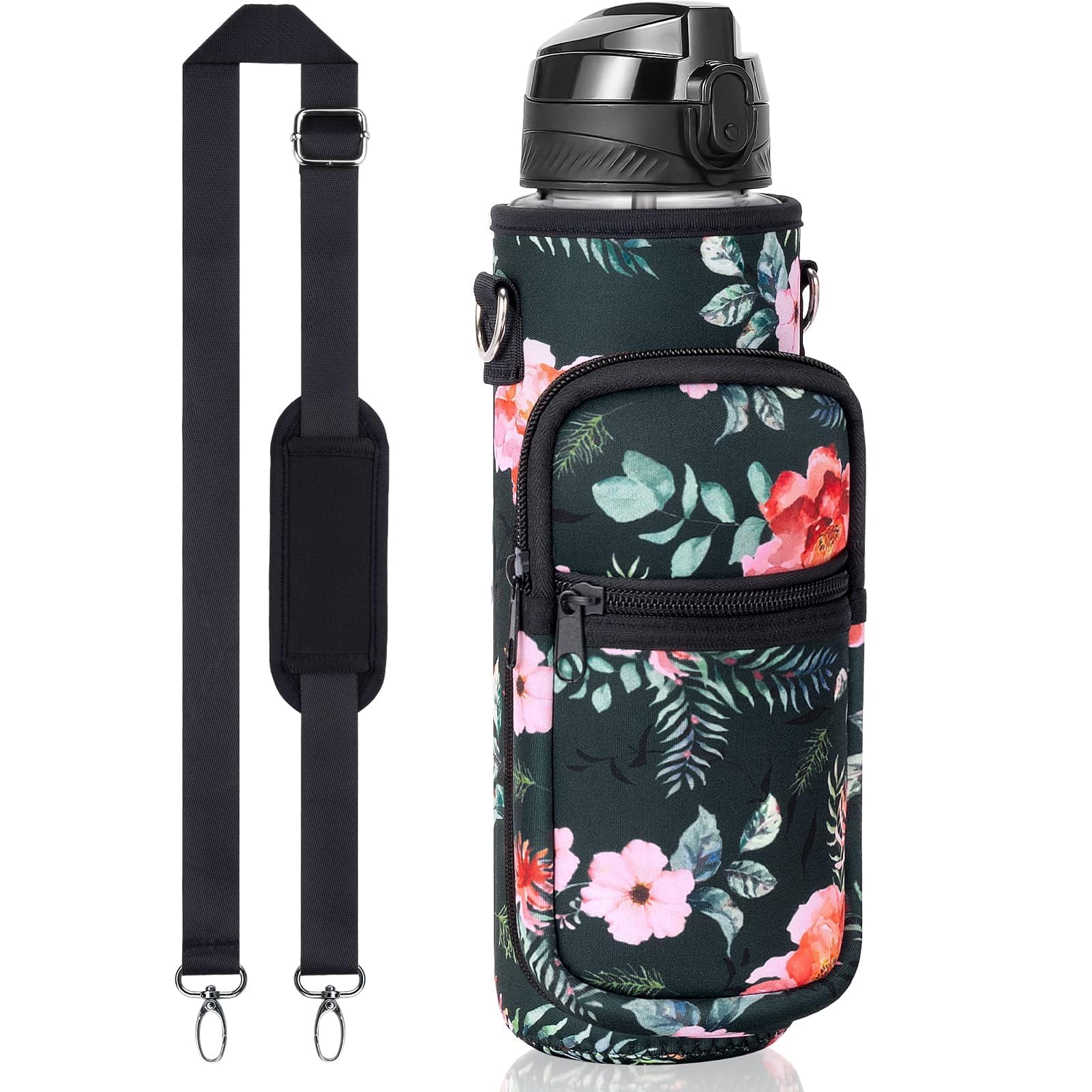 Botella De Agua Fimibuke De 1 Litro Con Funda Sin Bpa A Prueba De Fugas A9 Retro - Venta Internacional. $685