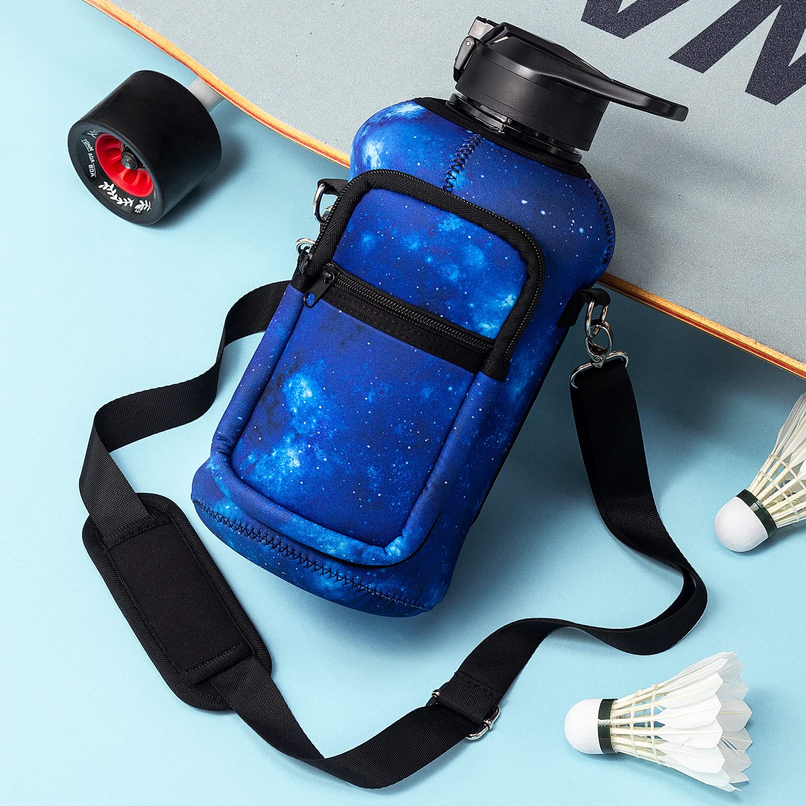 Foto 6 pulgar | Botella De Agua Fimibuke De Medio Galón Con Funda De 1,9 L Con Asa - Venta Internacional.