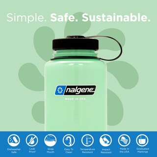 Foto 3 | Botella De Agua Nalgene Sustain Tritan Sin Bpa 946 Ml Glow Green - Venta Internacional.