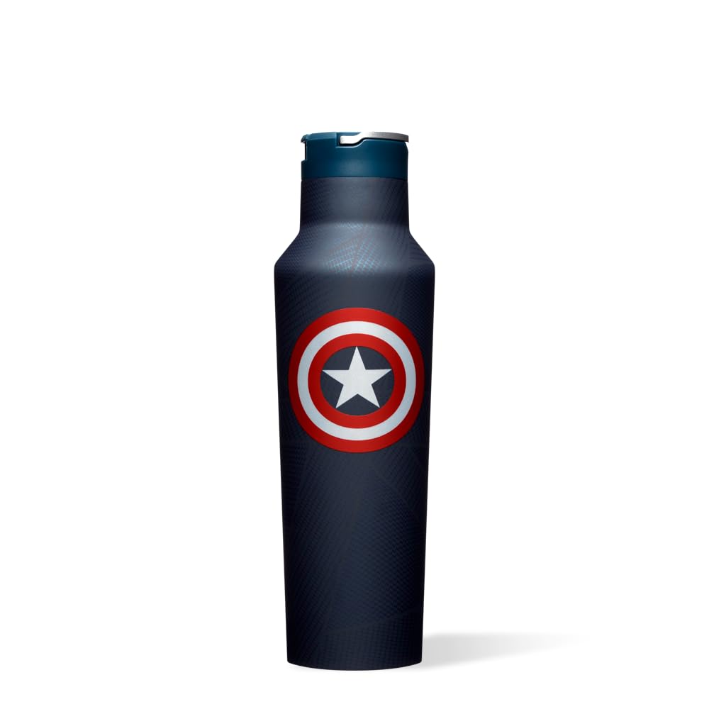 Botella de Agua Corkcicle X Marvel Captain America 600 ml - Venta Internacional