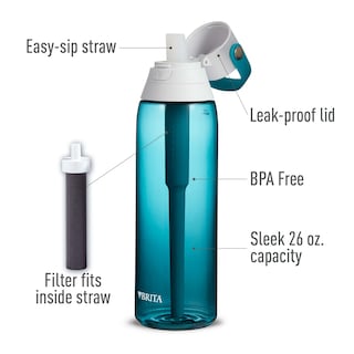 Foto 3 | Botella De Agua Brita De Plástico Duro De Alta Calidad, 770 Ml, Cristal Marino - Venta Internacional.