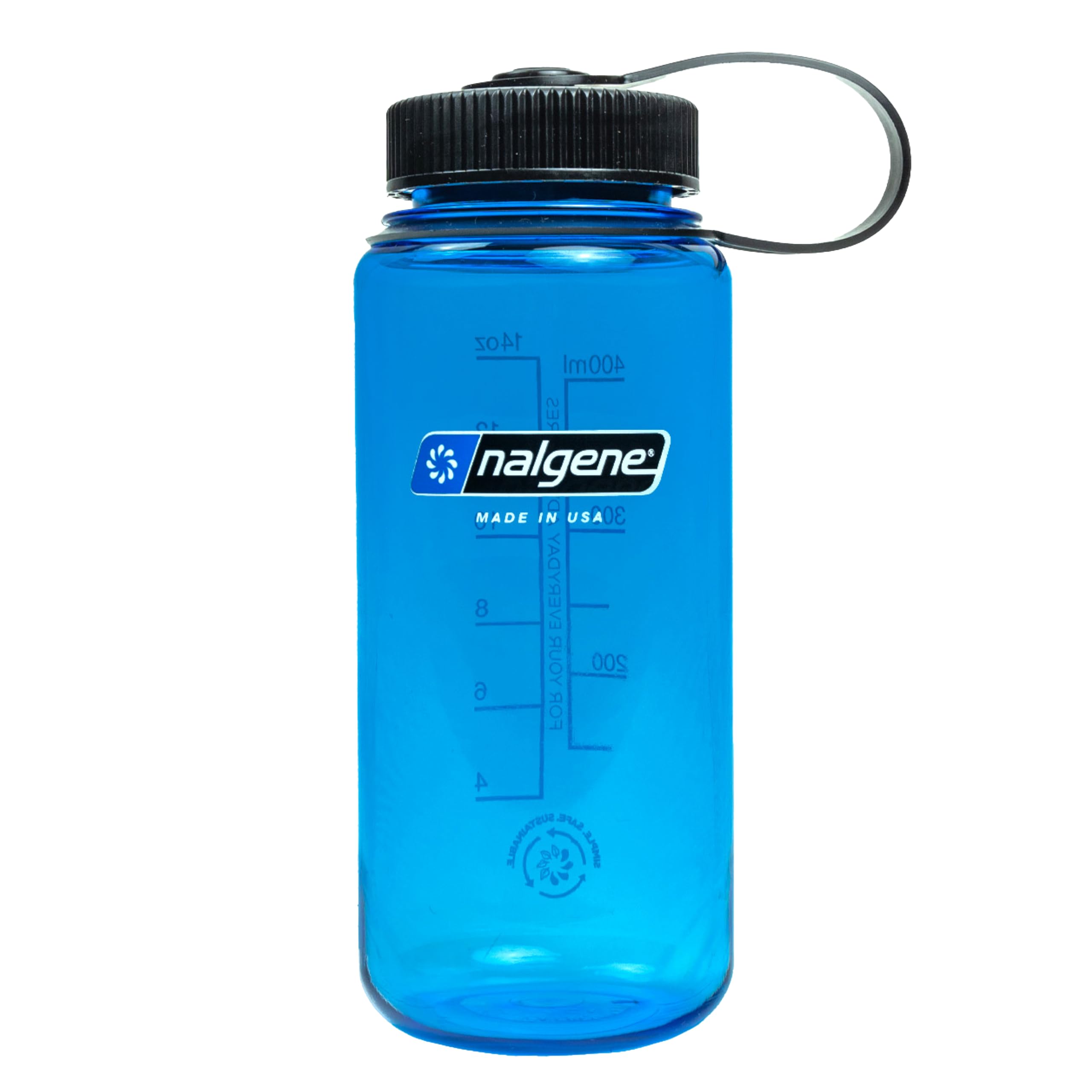 Botella De Agua Nalgene Sustain Tritan Sin Bpa, 500 Ml, Color Azul Pizarra - Venta Internacional.