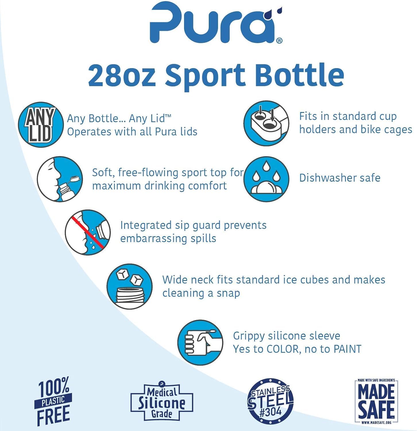 Foto 6 pulgar | Botella De Agua Pura Big Mouth De Acero Inoxidable 800 Ml Moss - Venta Internacional.