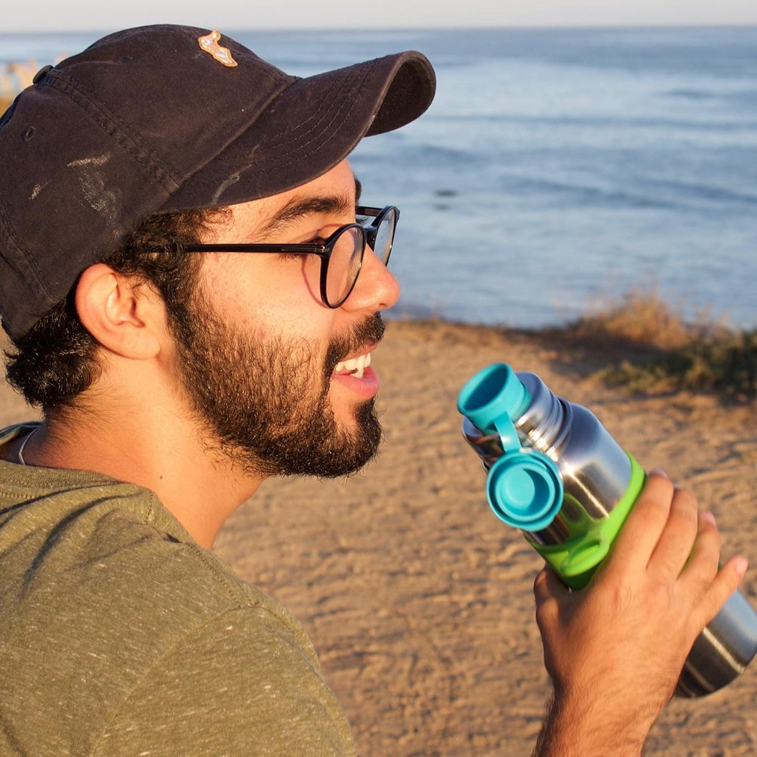 Foto 7 | Botella De Agua Pura Insulated De Acero Inoxidable, 650 Ml, Musgo - Venta Internacional.